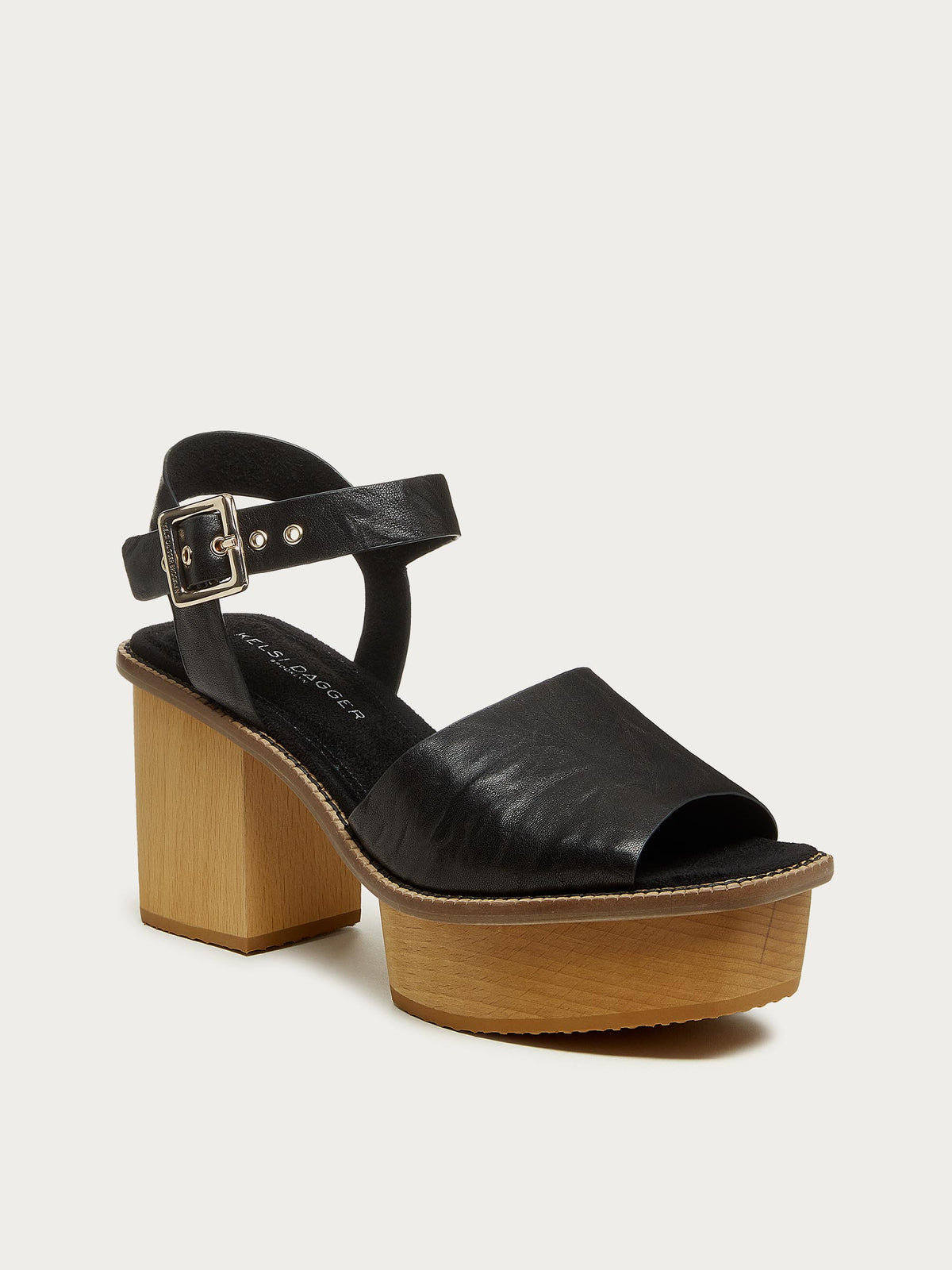 Groove Black Platform Sandals