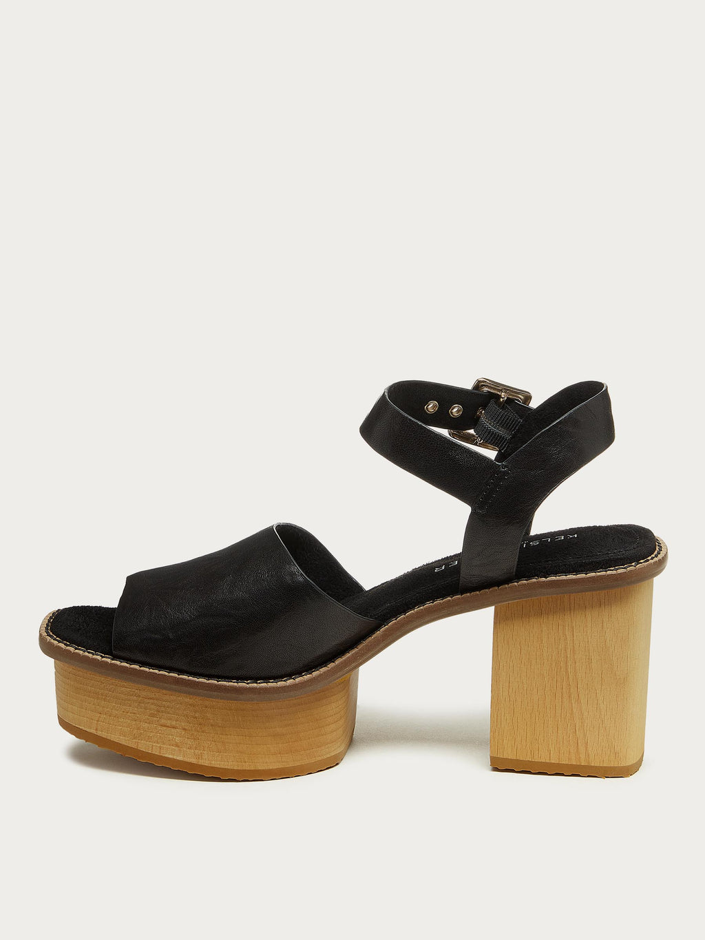 Groove Black Platform Sandals
