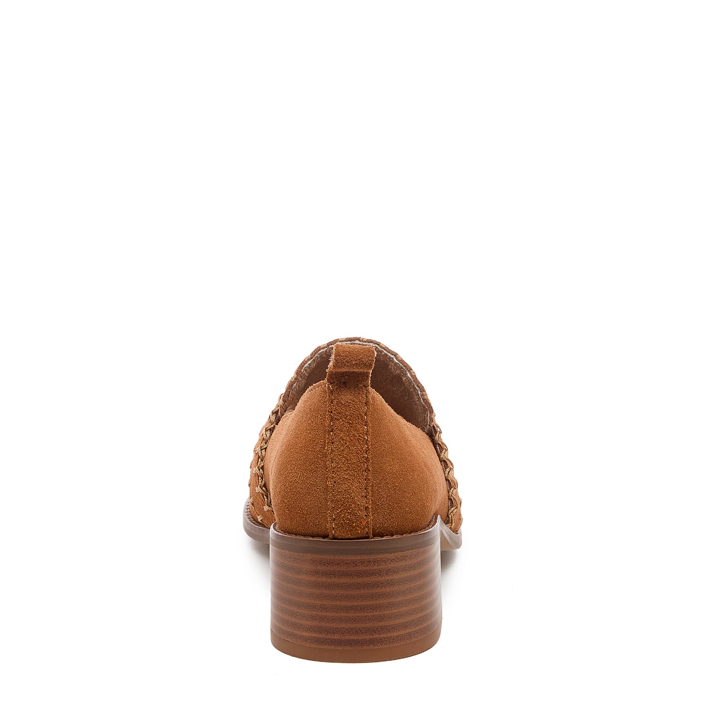 Halo Cognac Block Heel Loafer