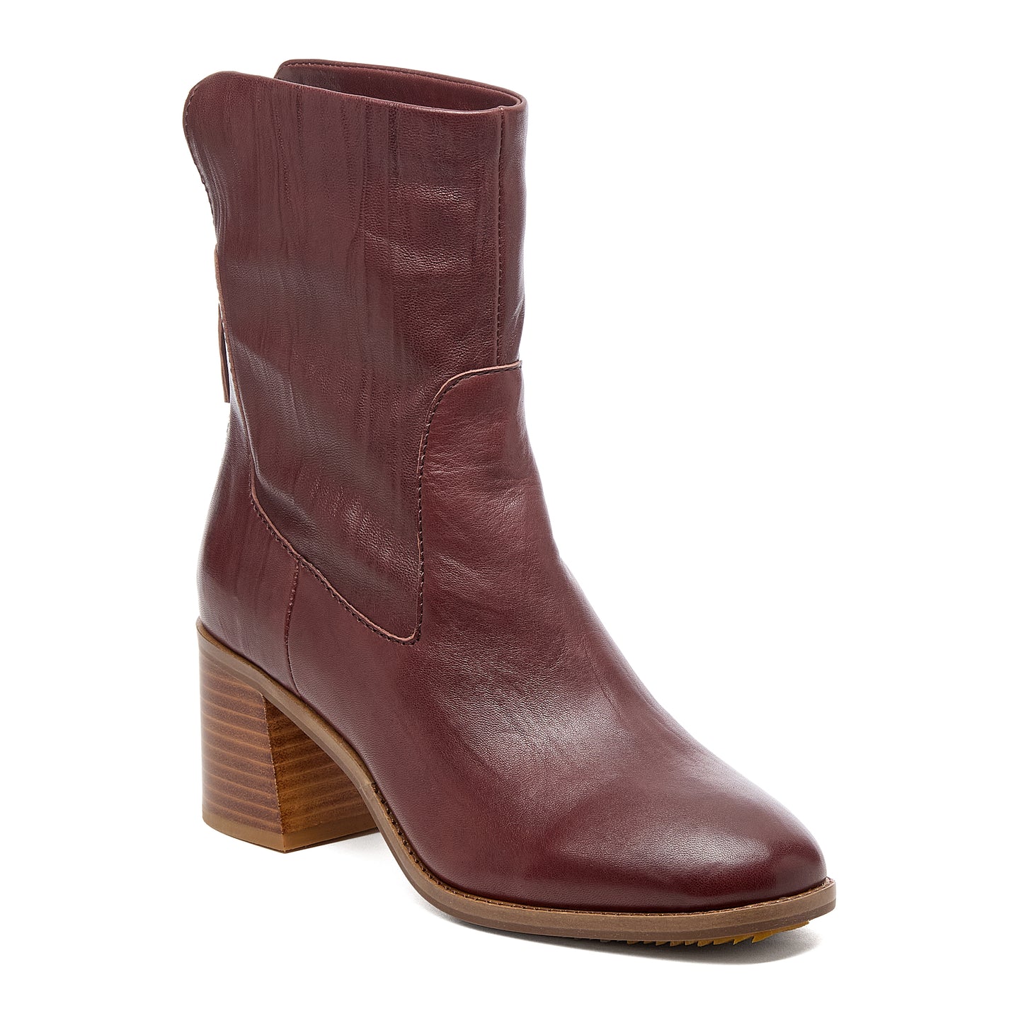 Island Warm Brown Leather Booties