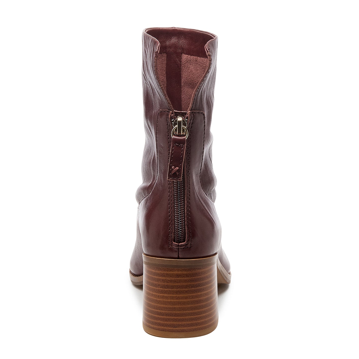 Island Warm Brown Leather Booties