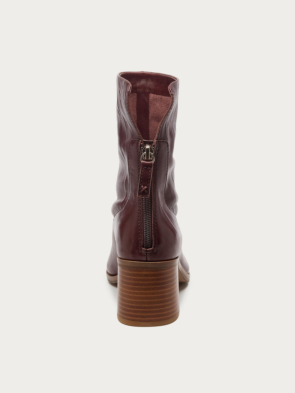 Island Warm Brown Leather Booties