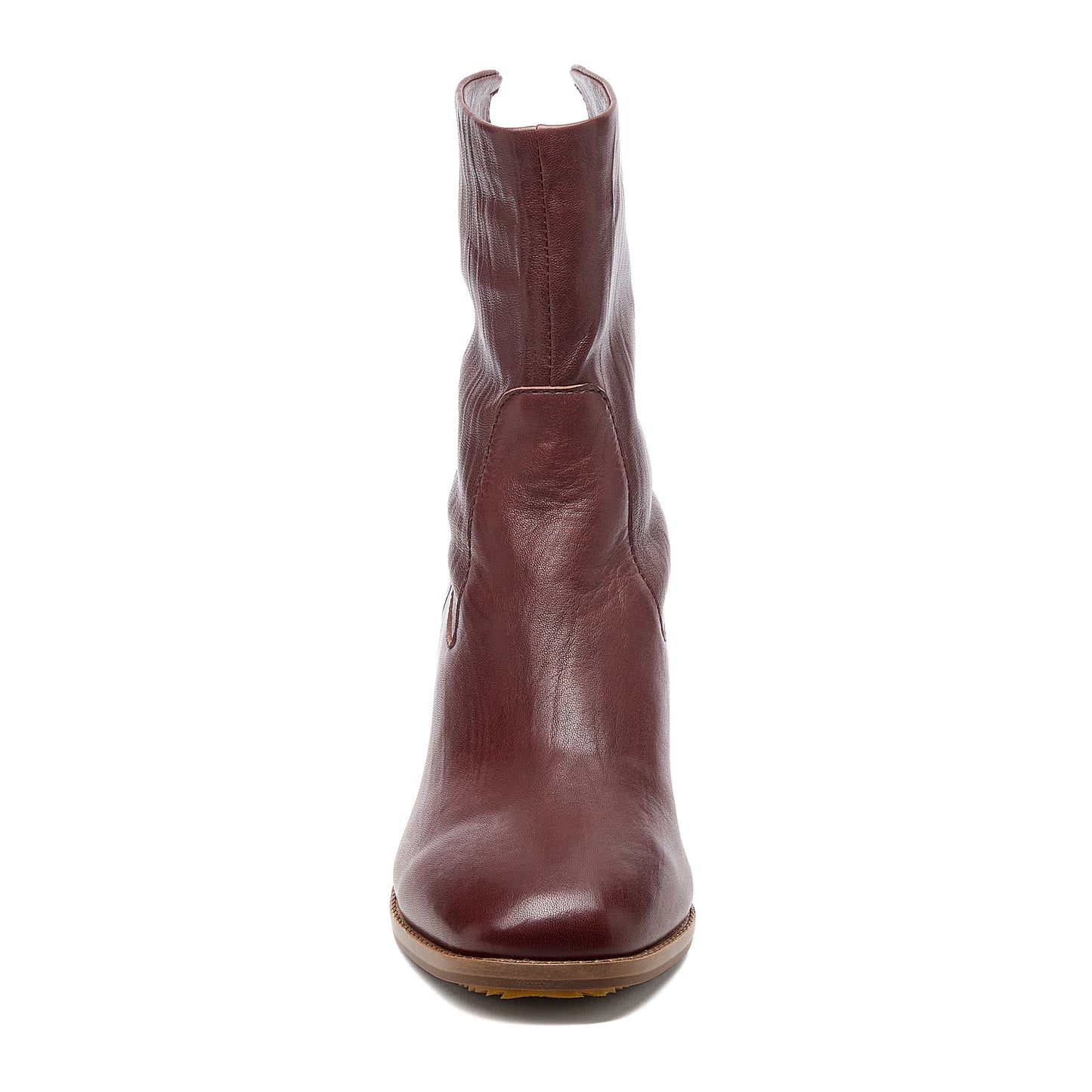 Island Warm Brown Leather Booties