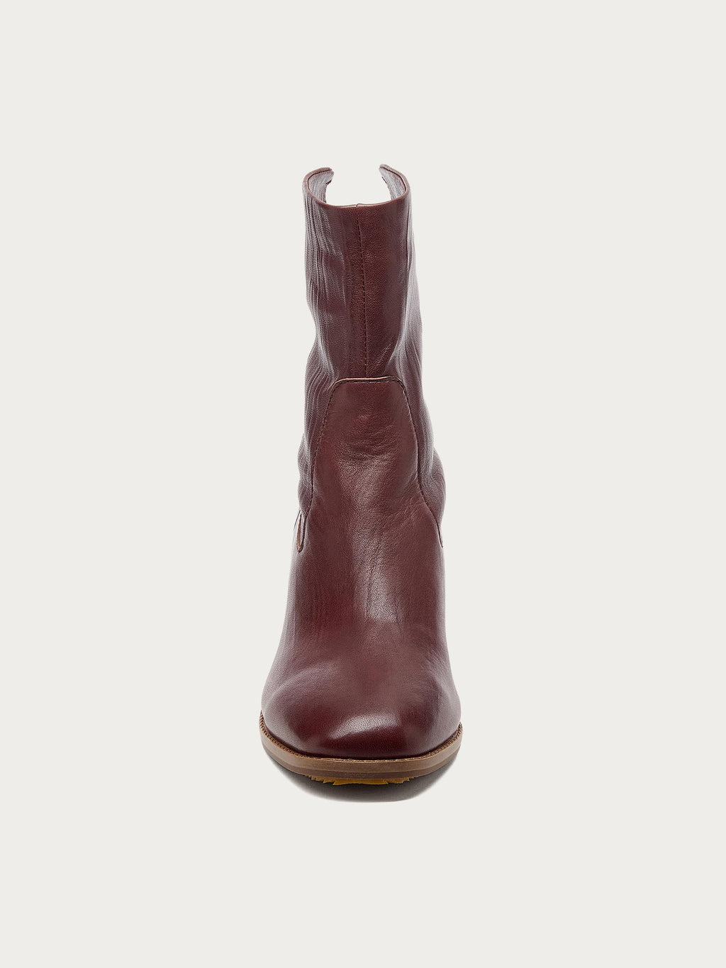 Island Warm Brown Leather Booties