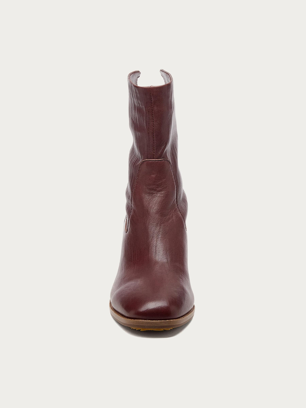 Island Warm Brown Leather Booties