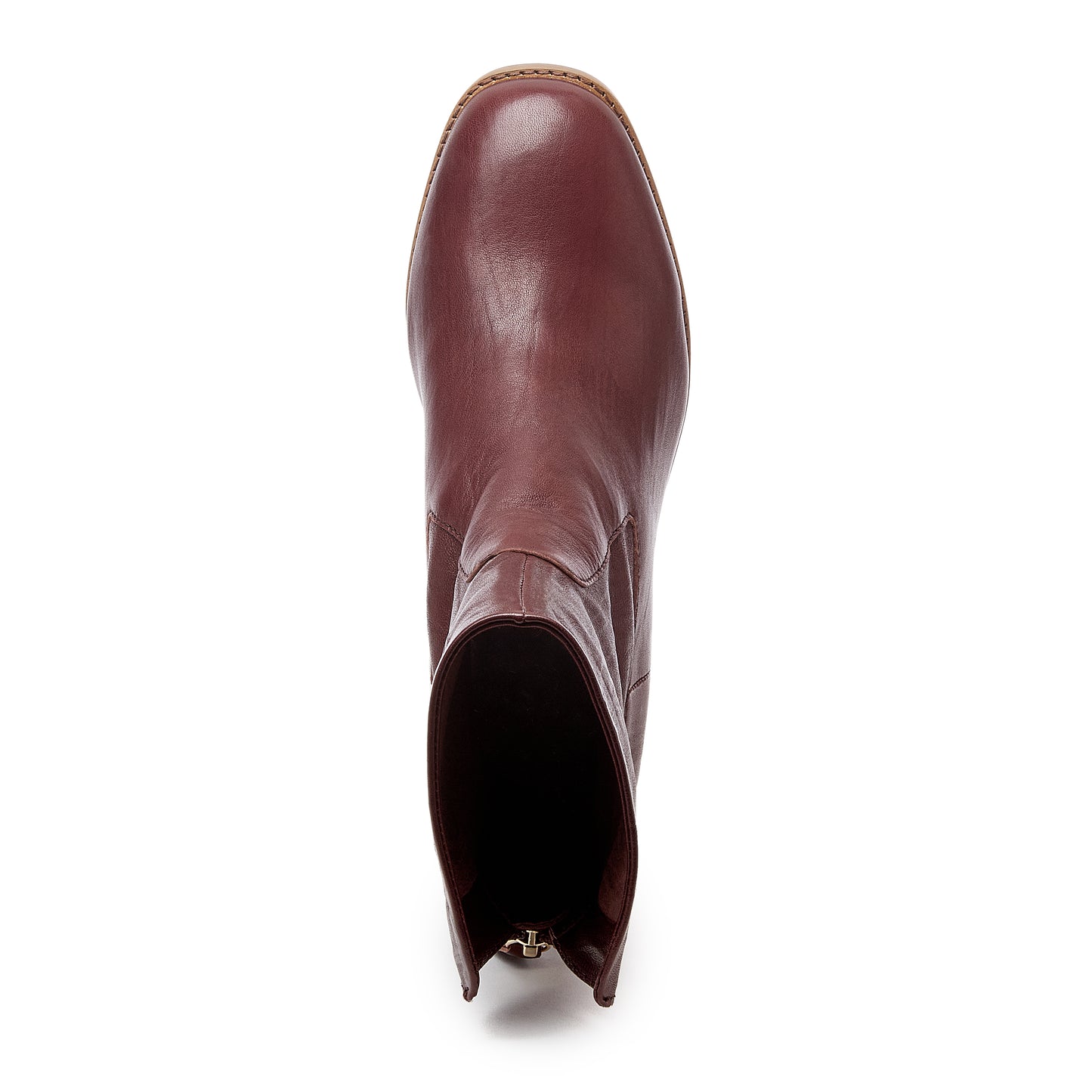 Island Warm Brown Leather Booties