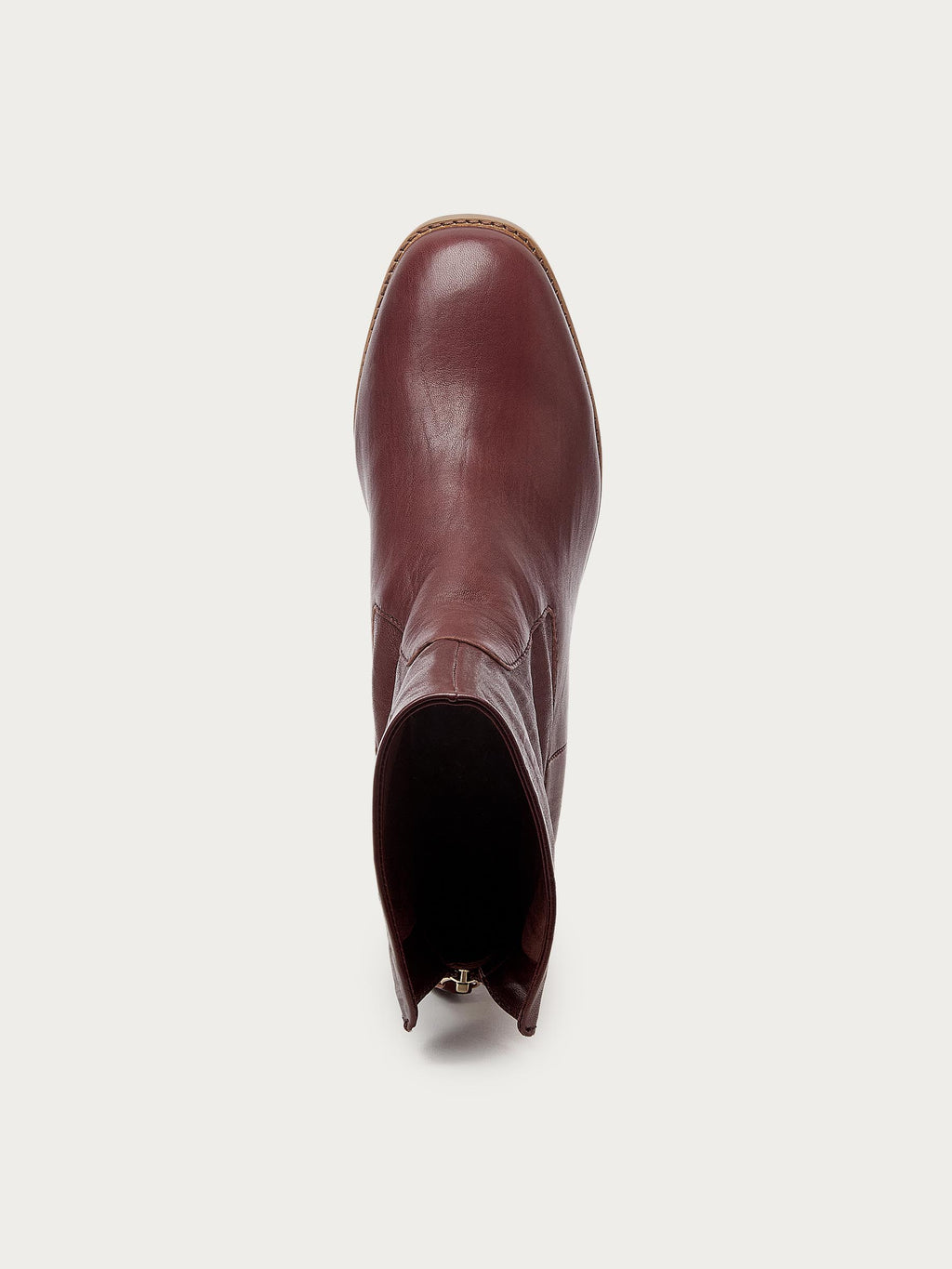 Island Warm Brown Leather Booties