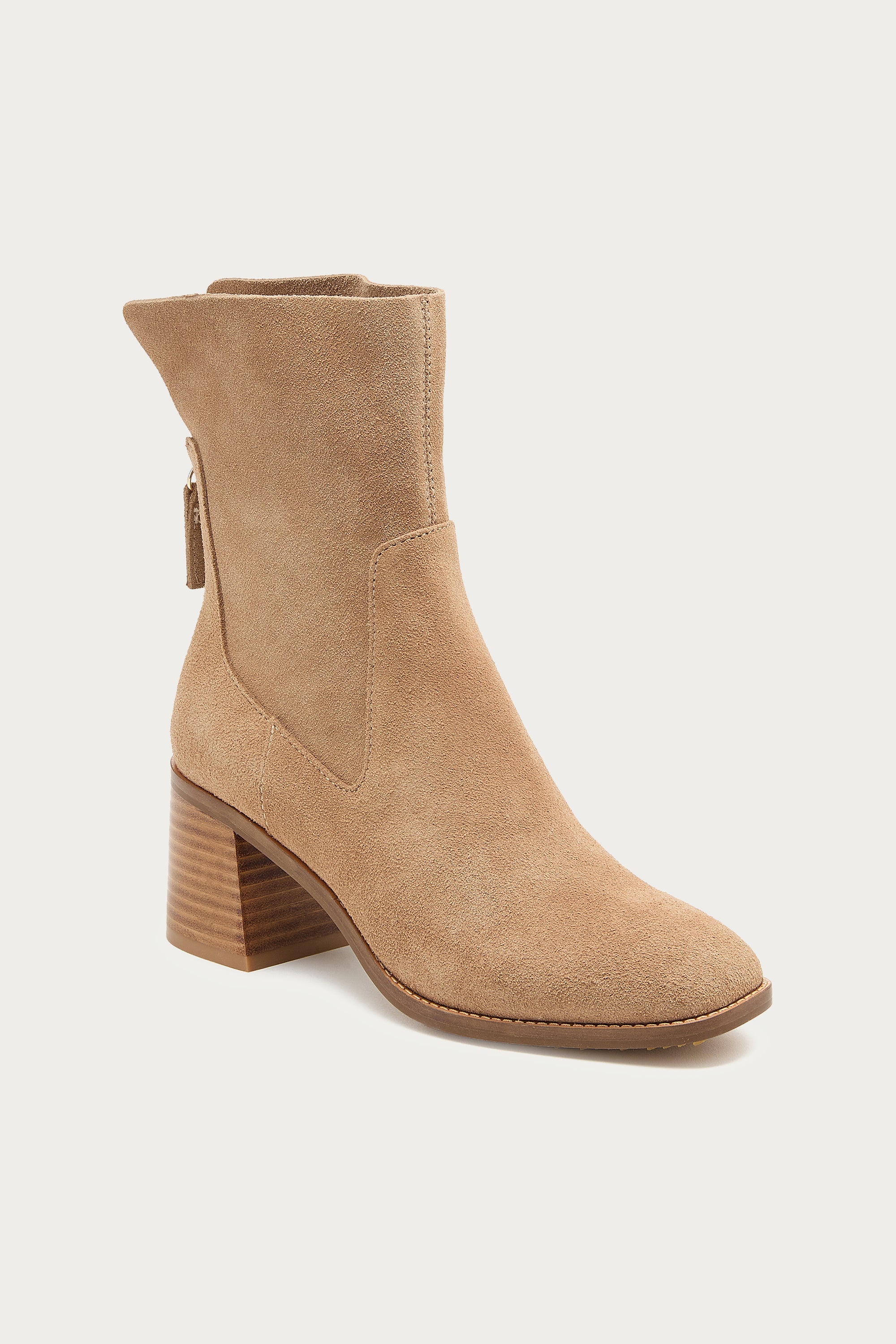 Island Almond Suede Booties