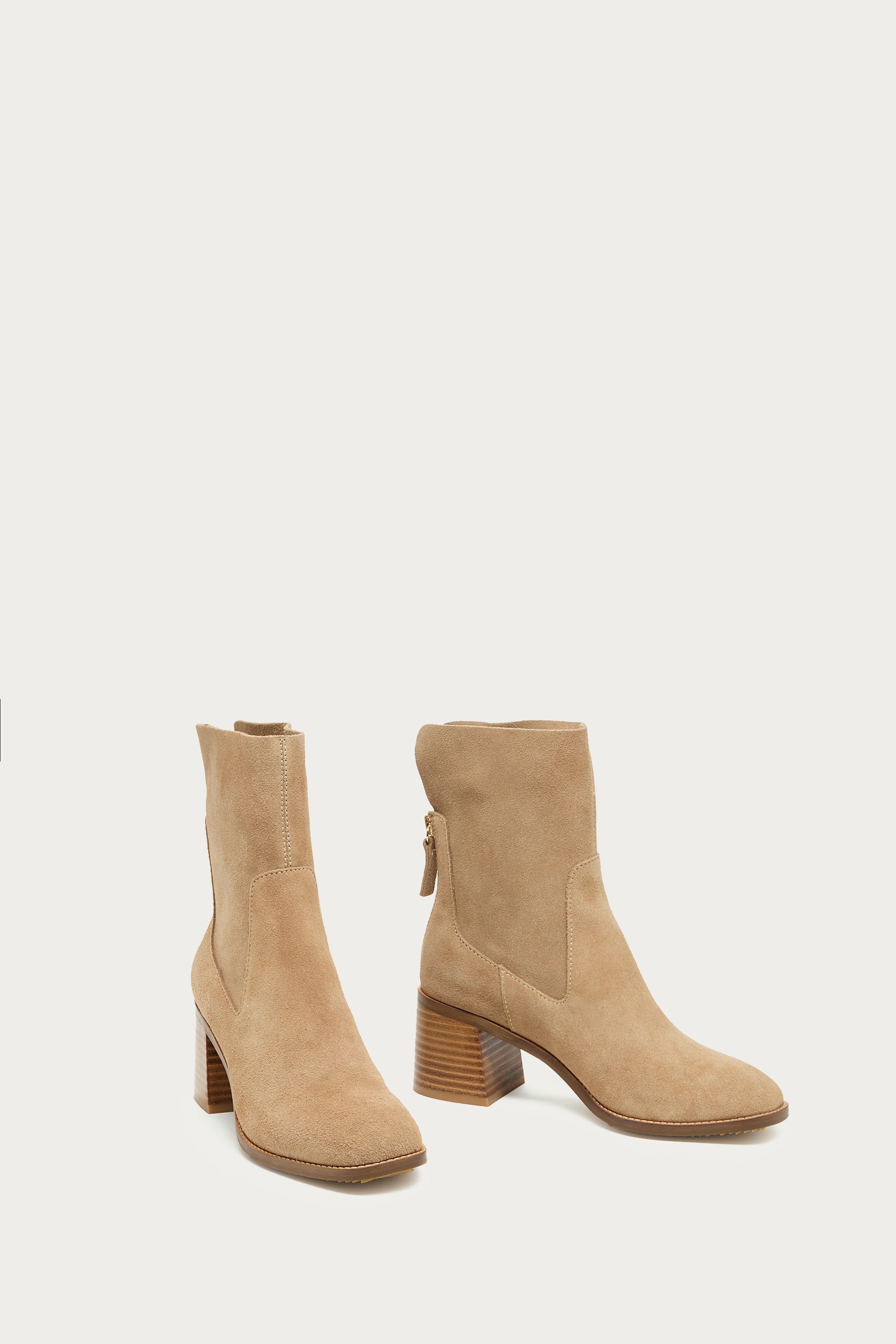 Island Almond Suede Booties