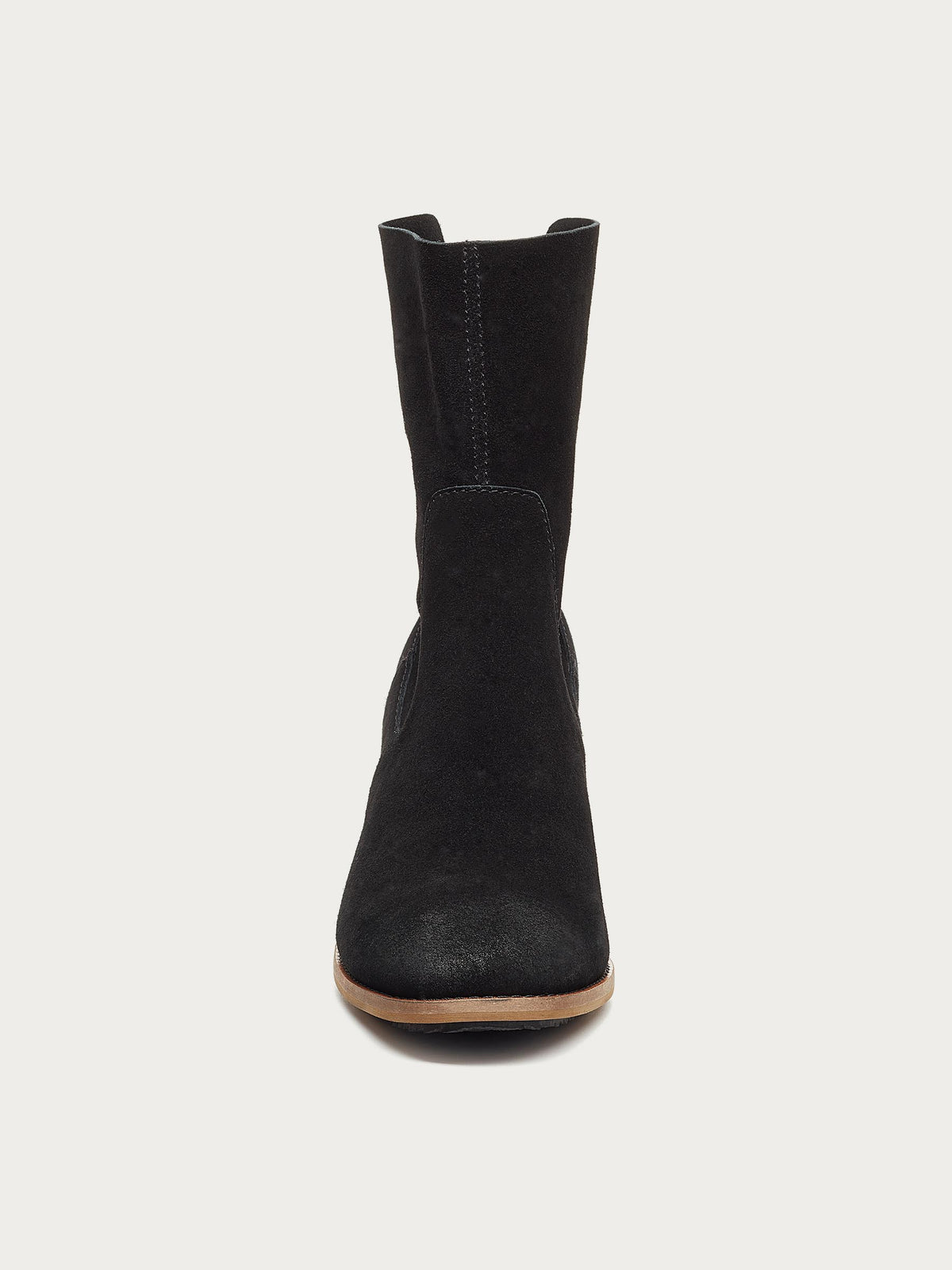 Island Black Suede Wide Width Booties
