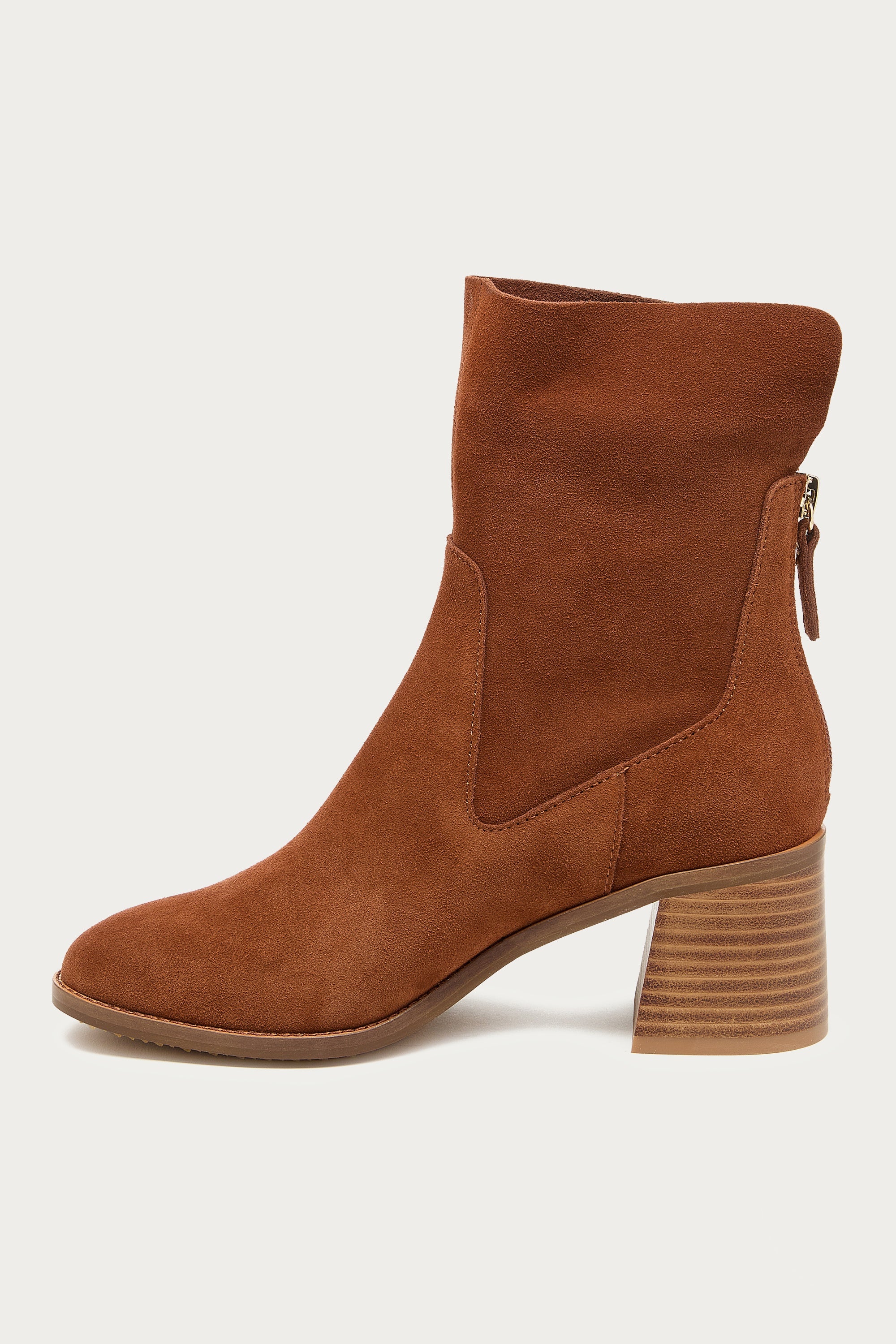 Island Hickory Suede Booties