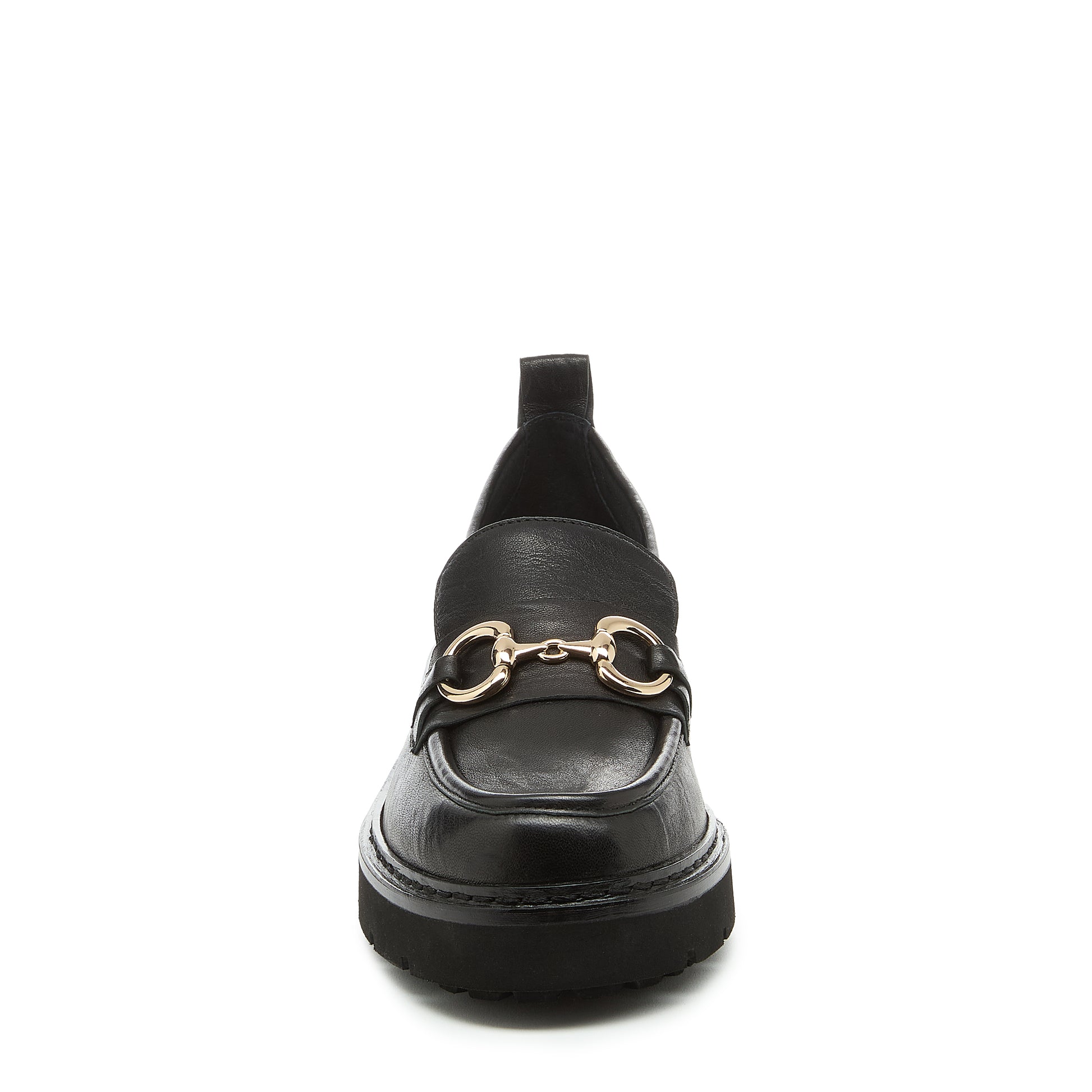 Kelsi Dagger Women's Jemmie Black Leather Lug Sole Loafer