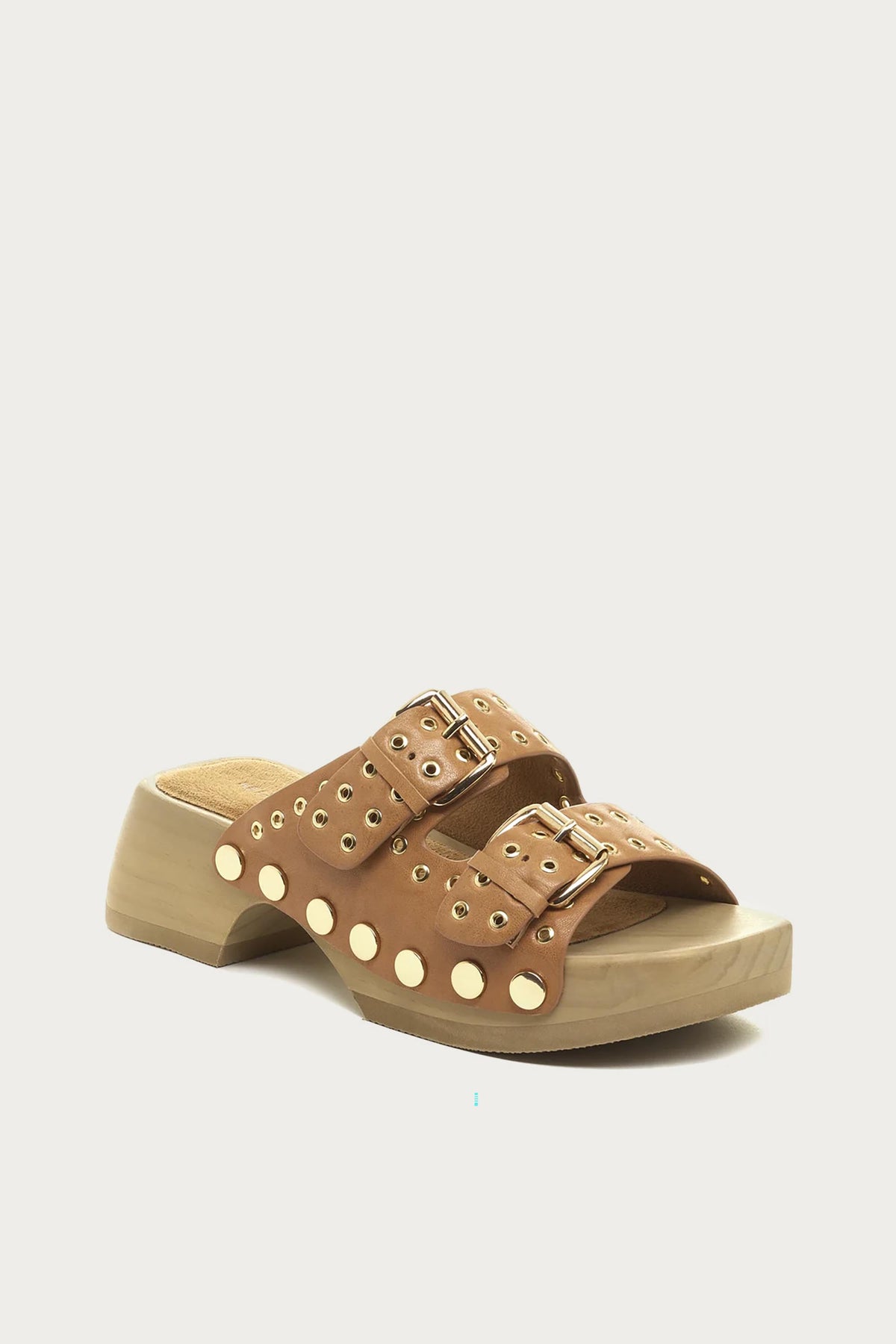 Jolt Tan Clog Sandals