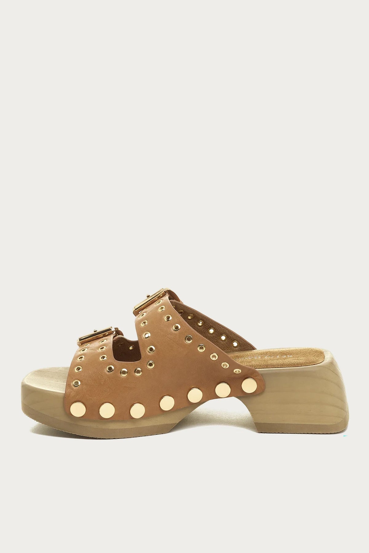 Jolt Tan Clog Sandals