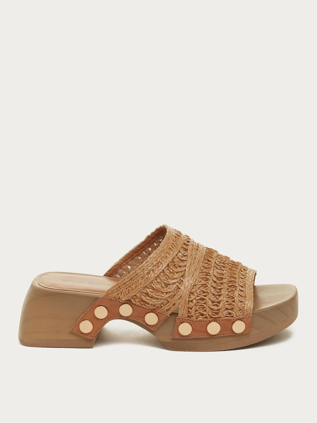 June Natural Clog Sandals