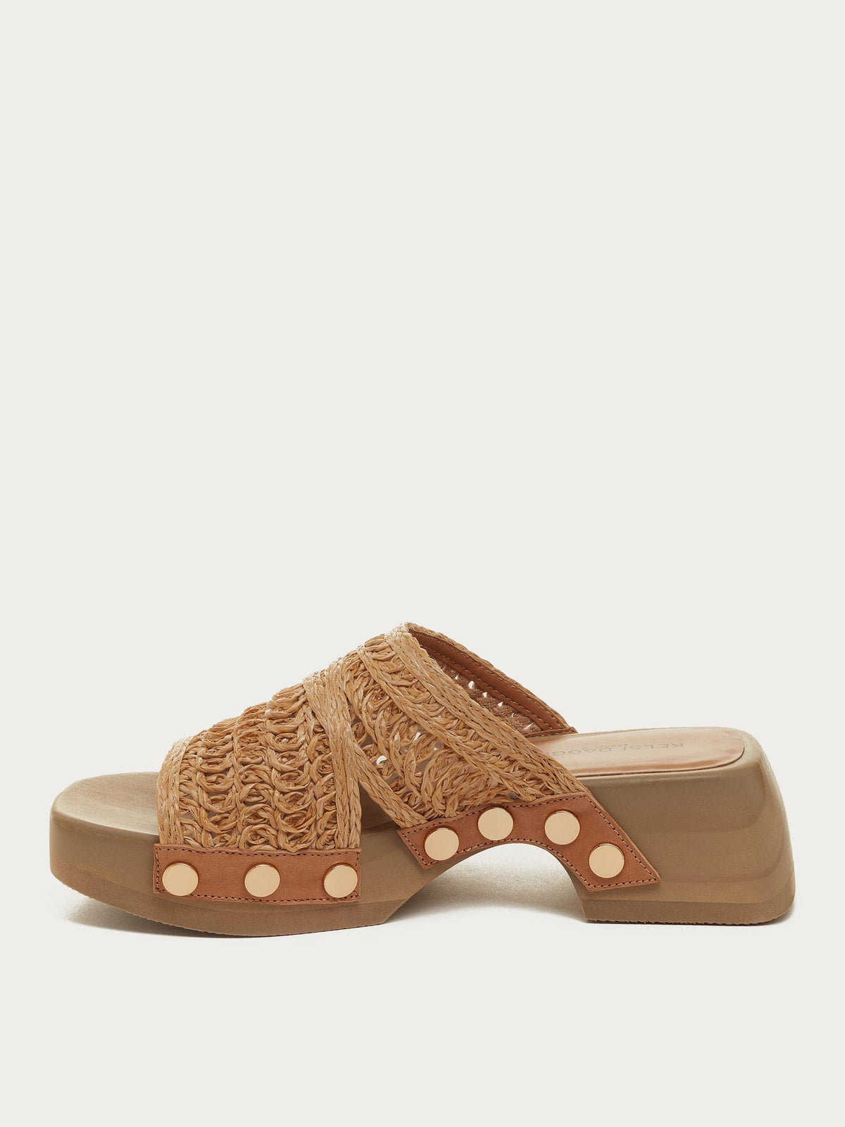 June Natural Clog Sandals