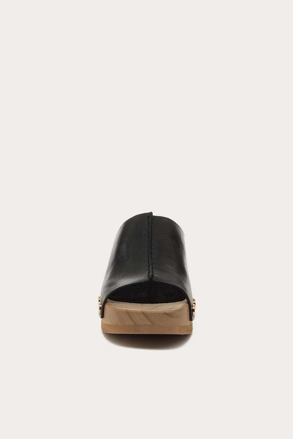 June Black Clog Sandals