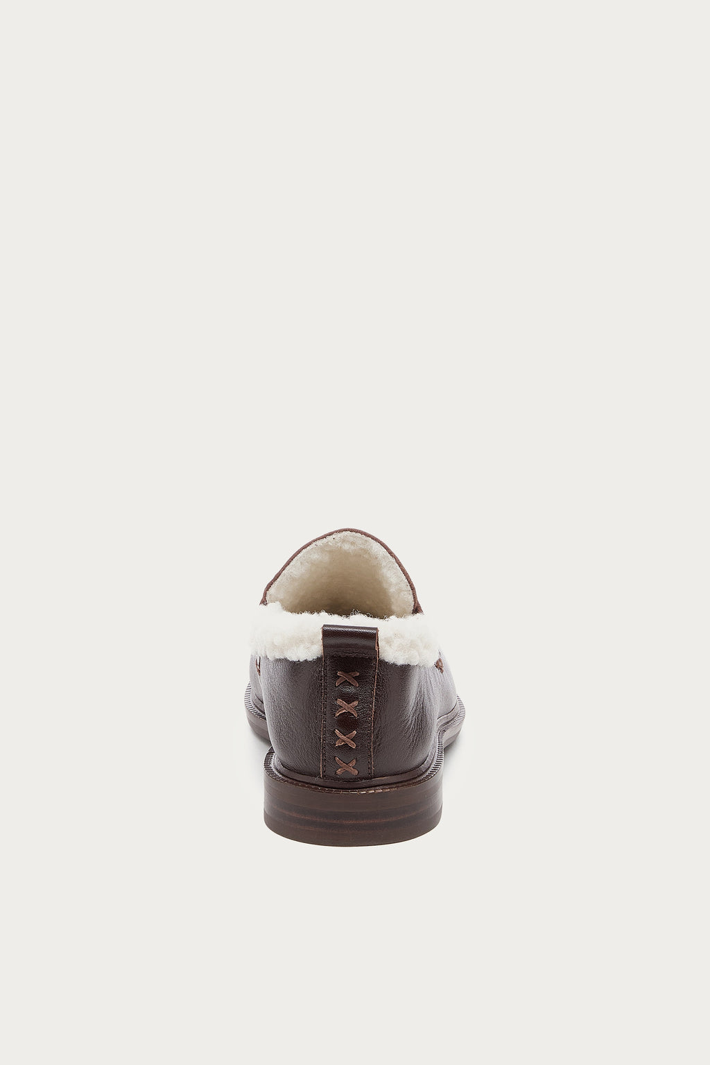 Lens Warm Brown Shearling Loafers