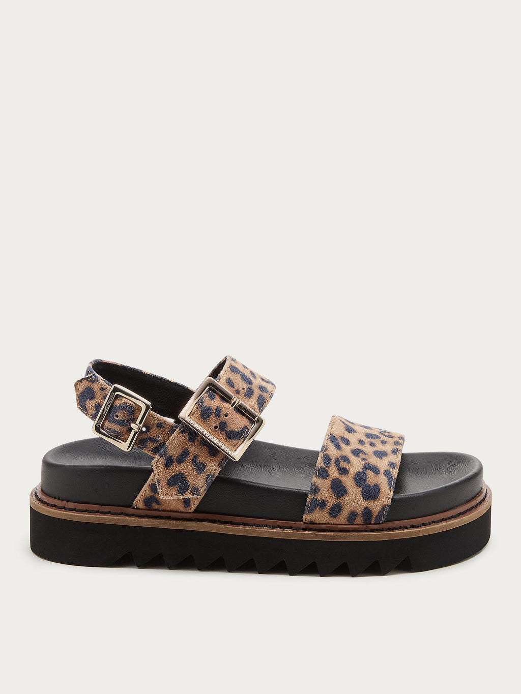 Kel Leopard Platform Sandals