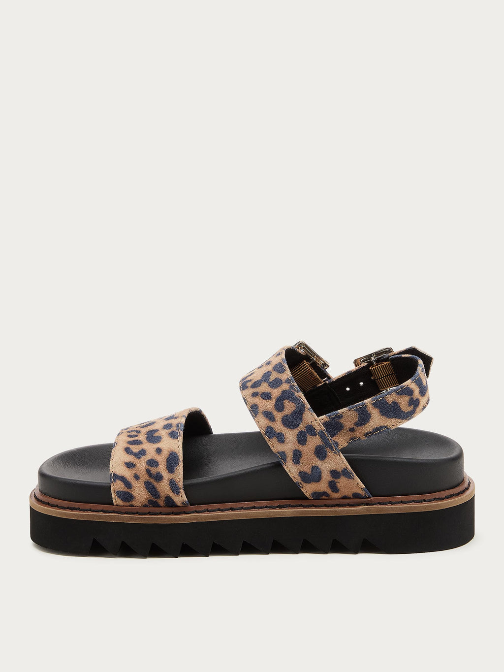 Kel Leopard Platform Sandals