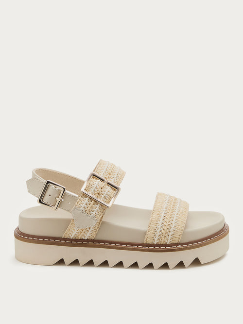 Kel Raffia Platform Sandals