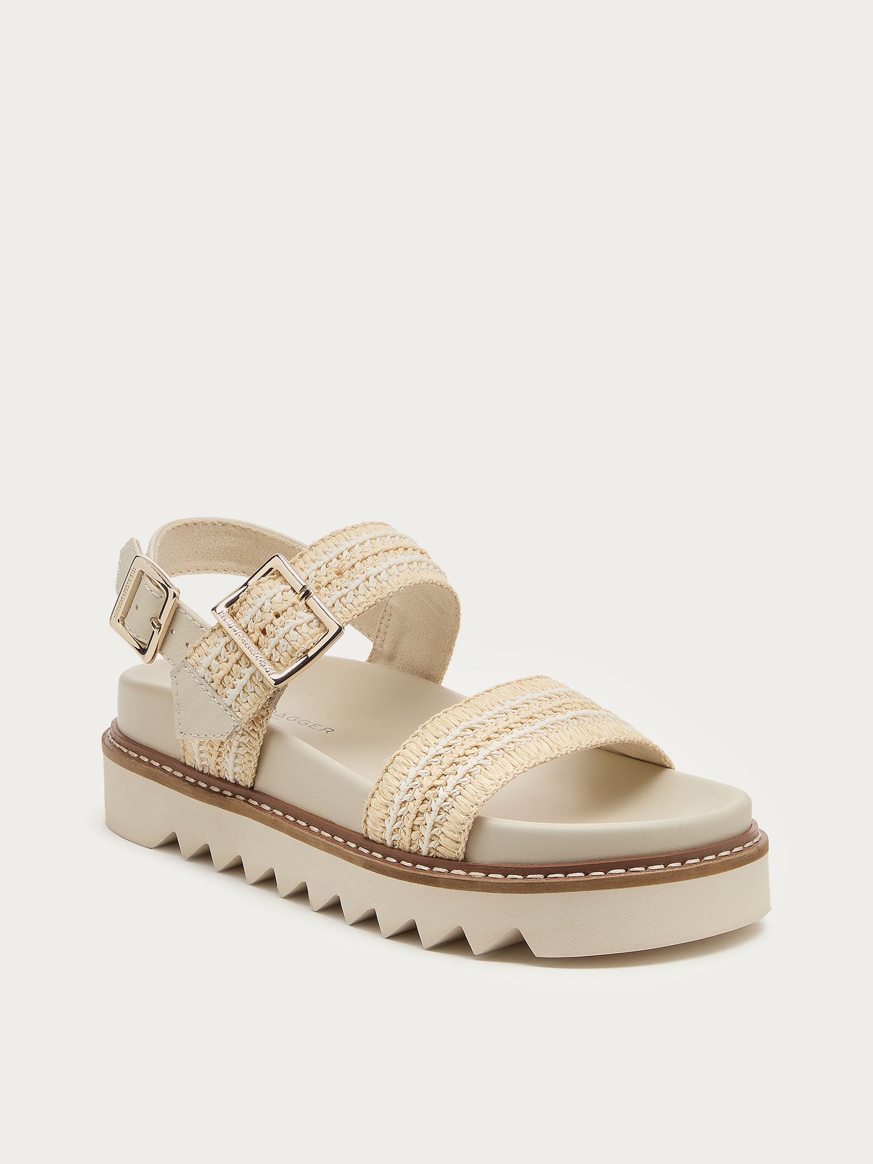 Kel Raffia Platform Sandals