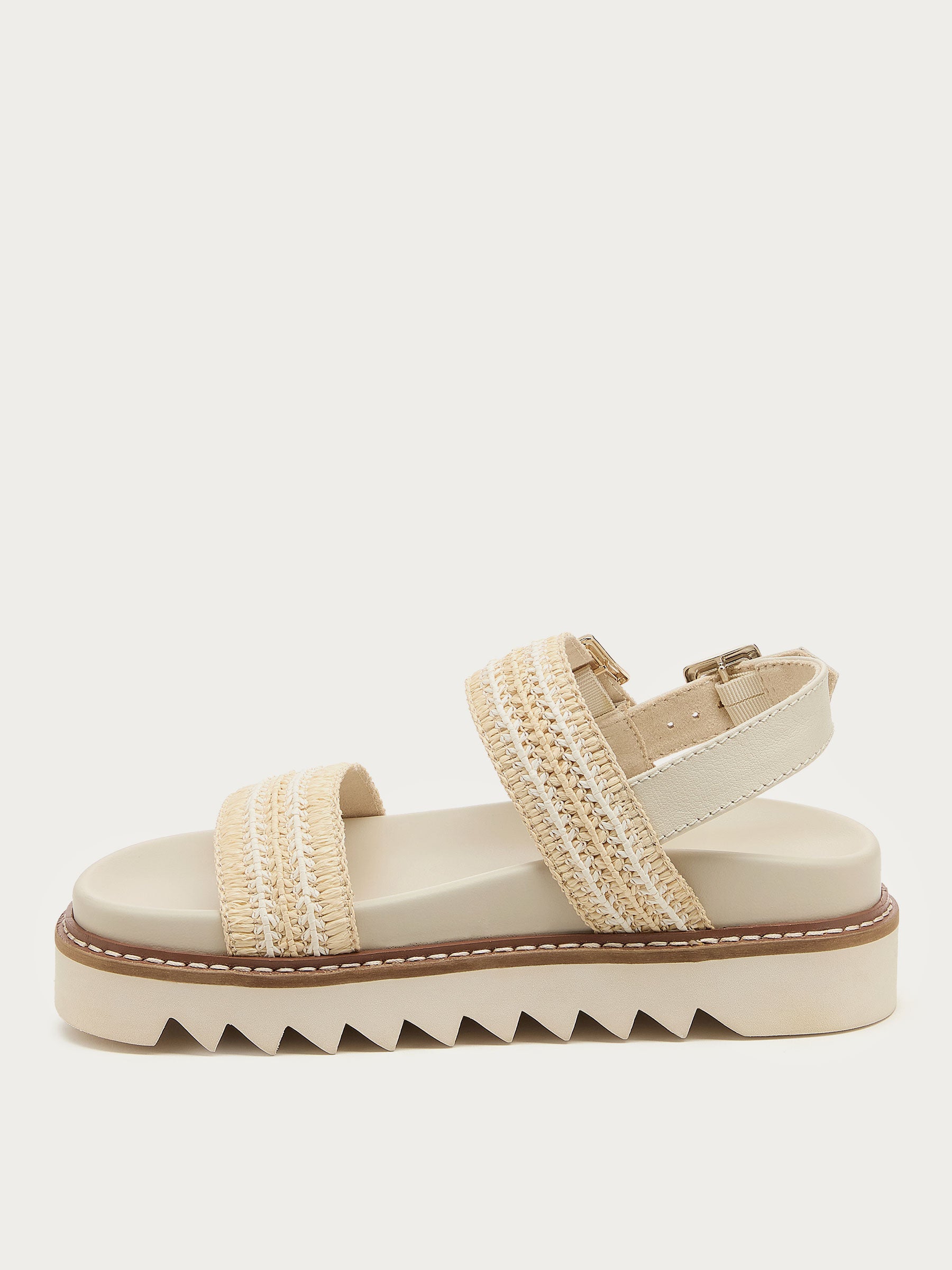 Kel Raffia Platform Sandals