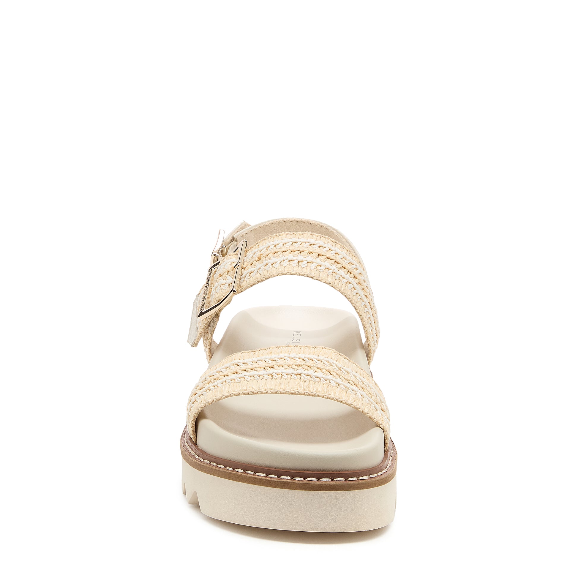 Kelsi Dagger Women'sKel Raffia Platform Sandals in Salt