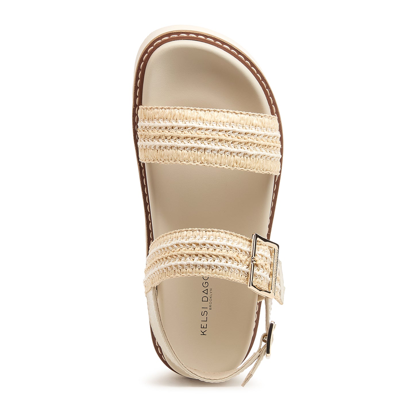Kelsi Dagger Women'sKel Raffia Platform Sandals in Salt