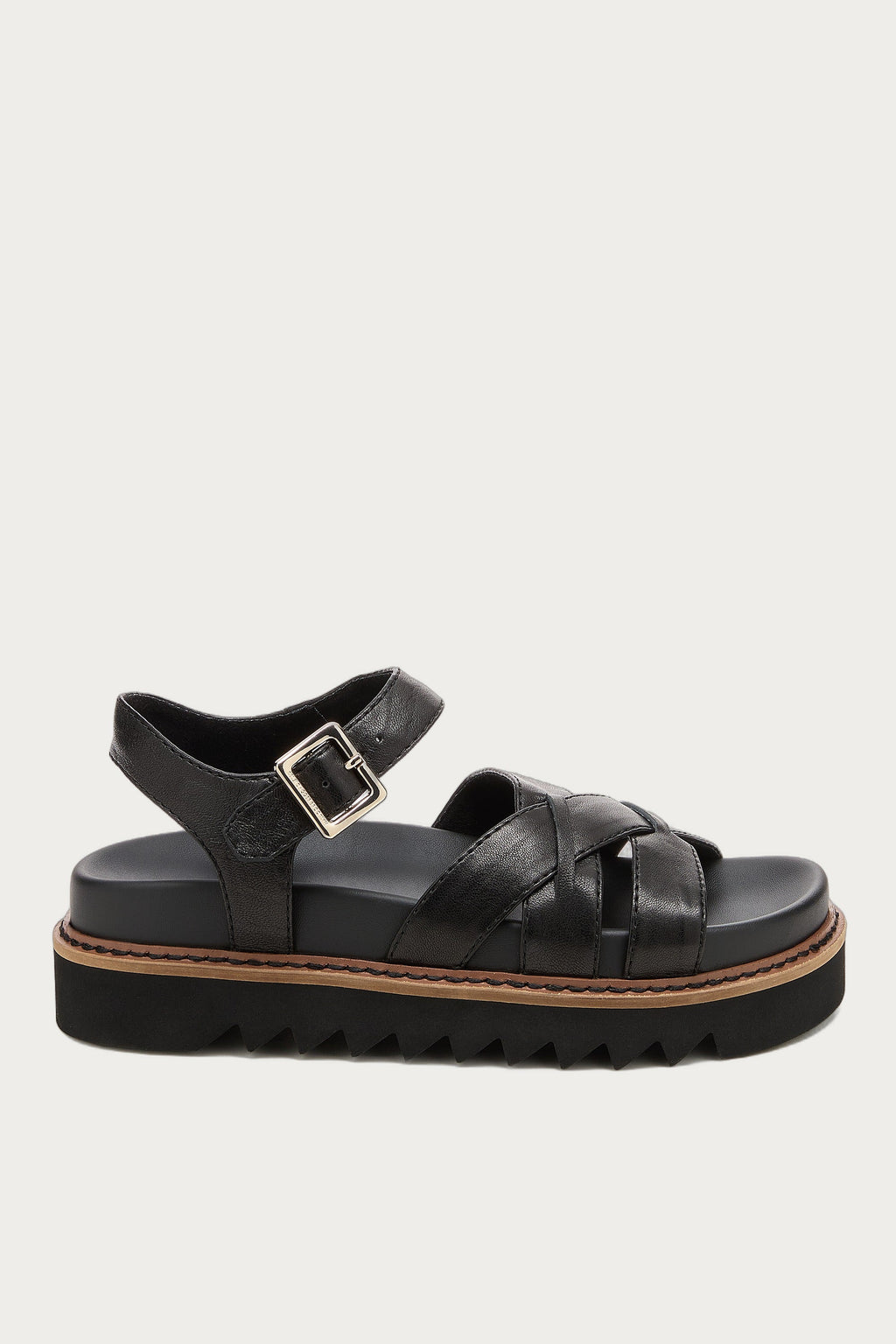 Kova Black Platform Sandals