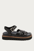 Kova Black Platform Sandals