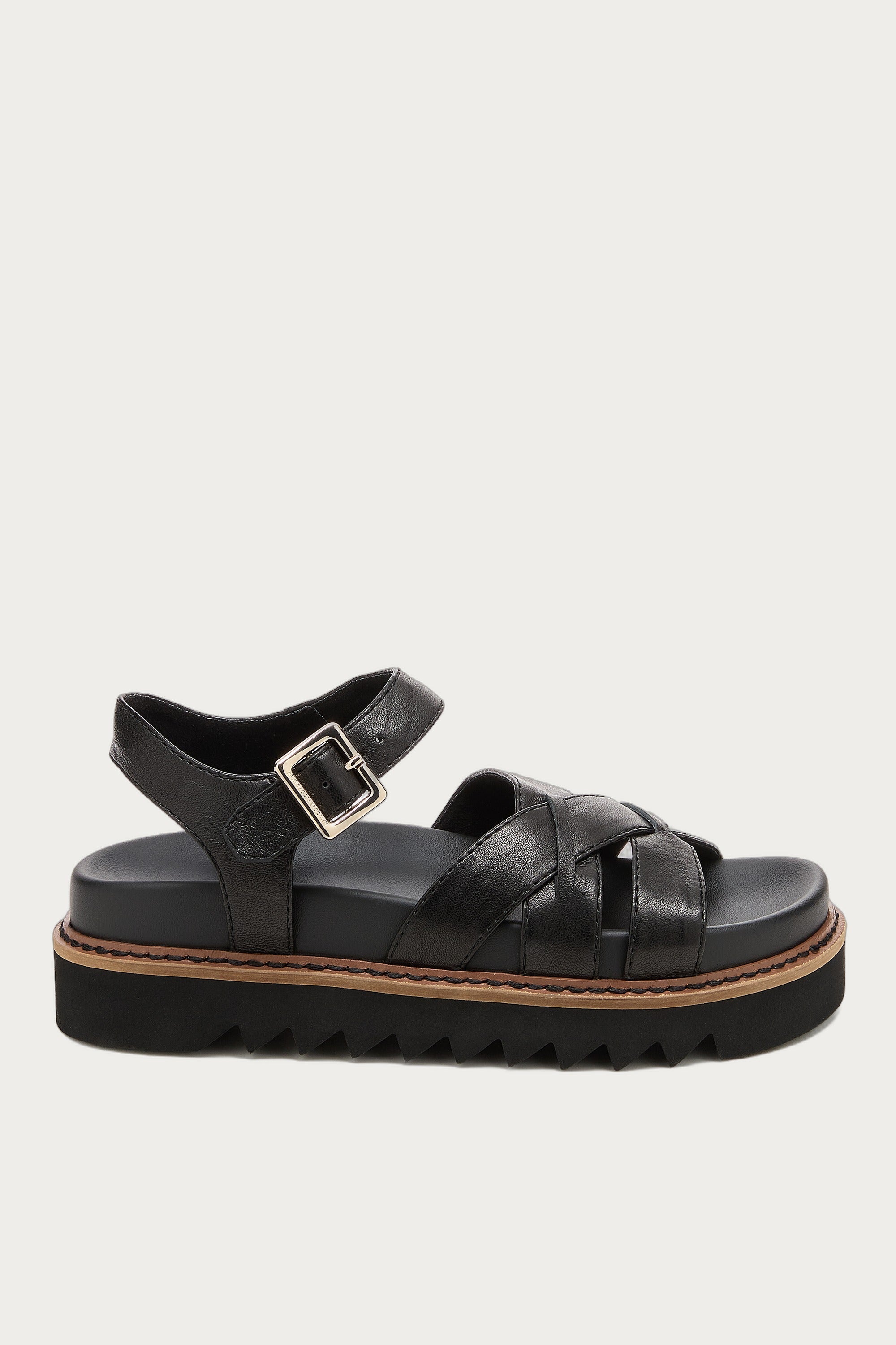 Kova Black Platform Sandals