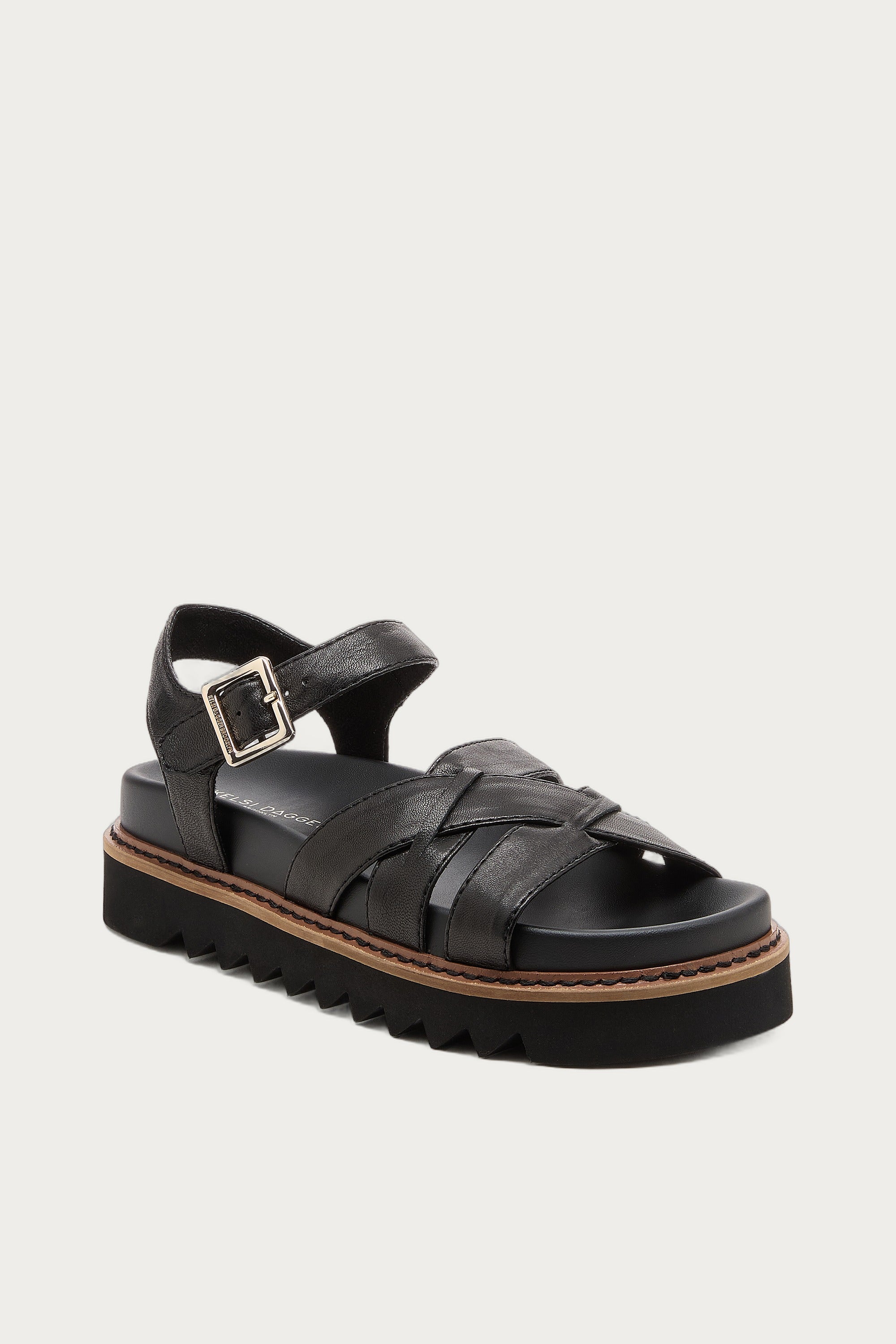 Kova Black Platform Sandals