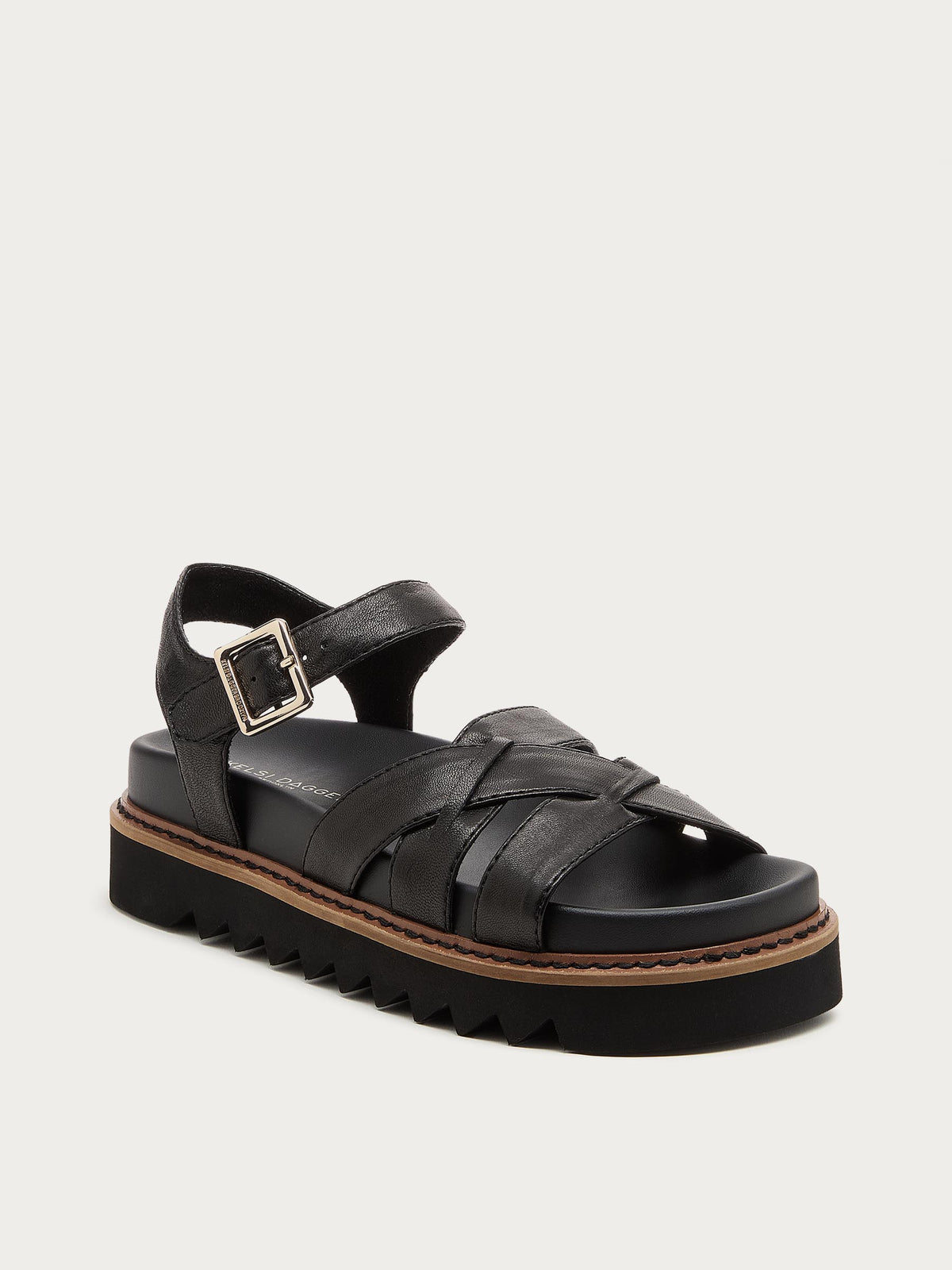 Kova Black Platform Sandals