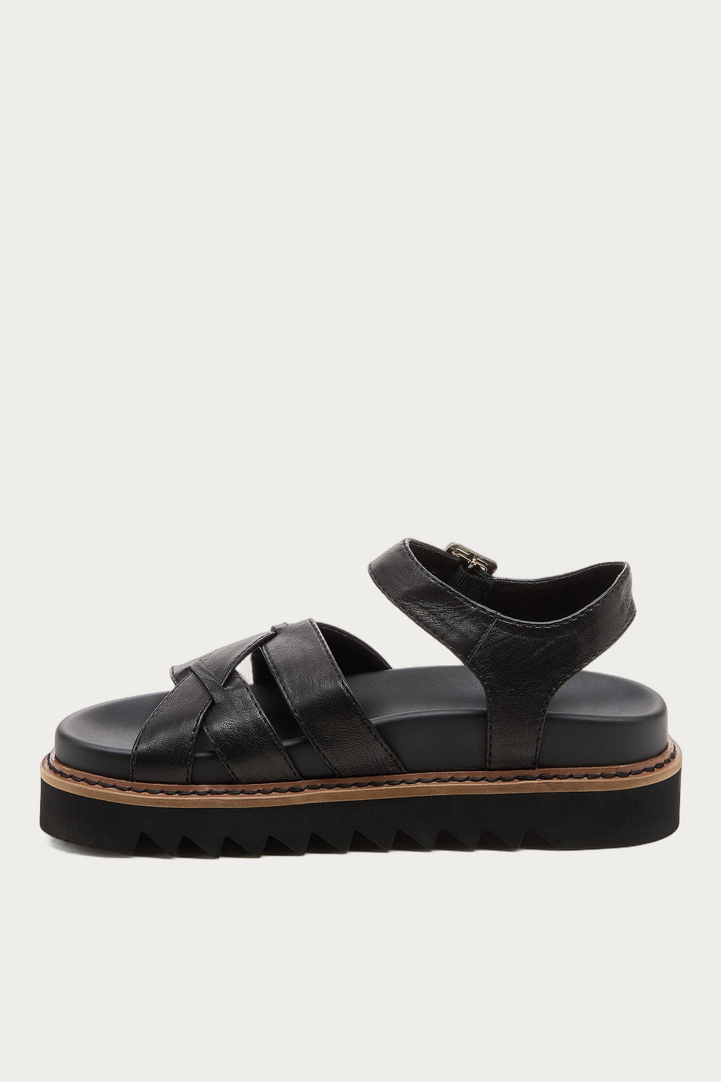 Kova Black Platform Sandals