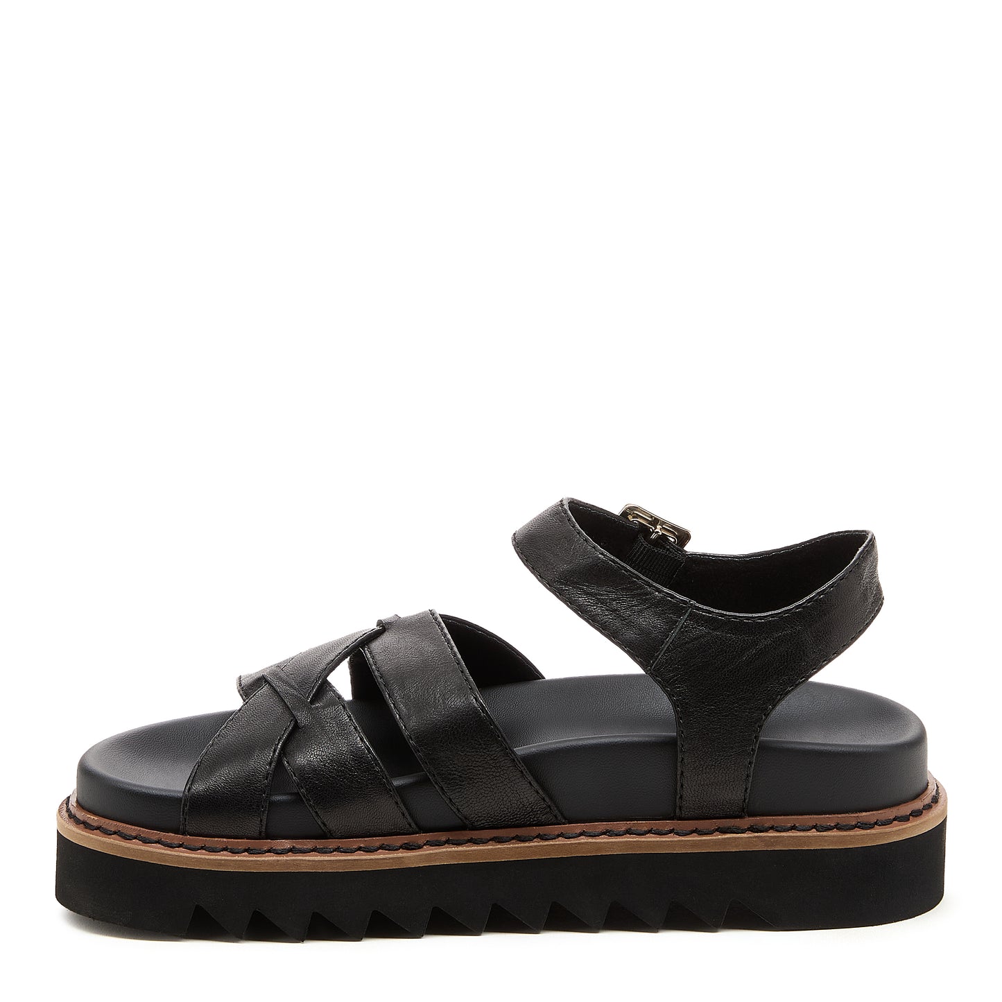 Kova Black Platform Sandals