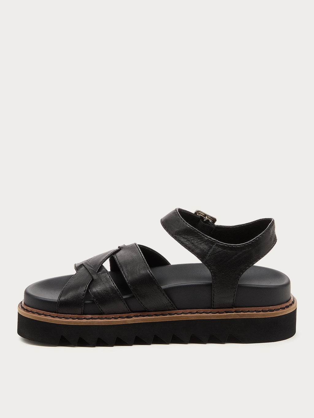 Kova Black Platform Sandals