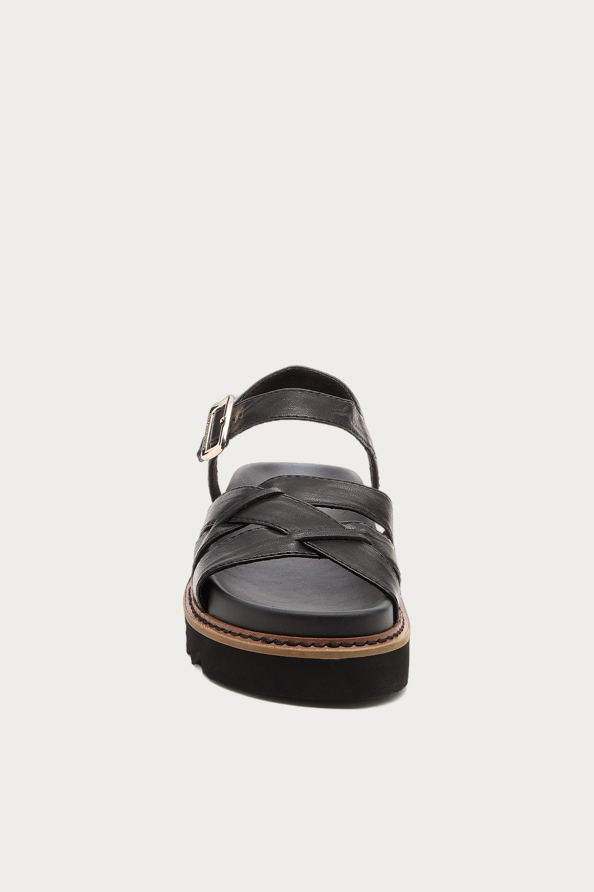 Kova Black Platform Sandals