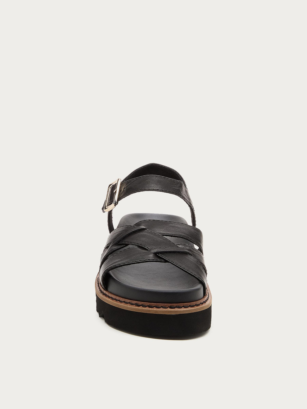 Kova Black Platform Sandals