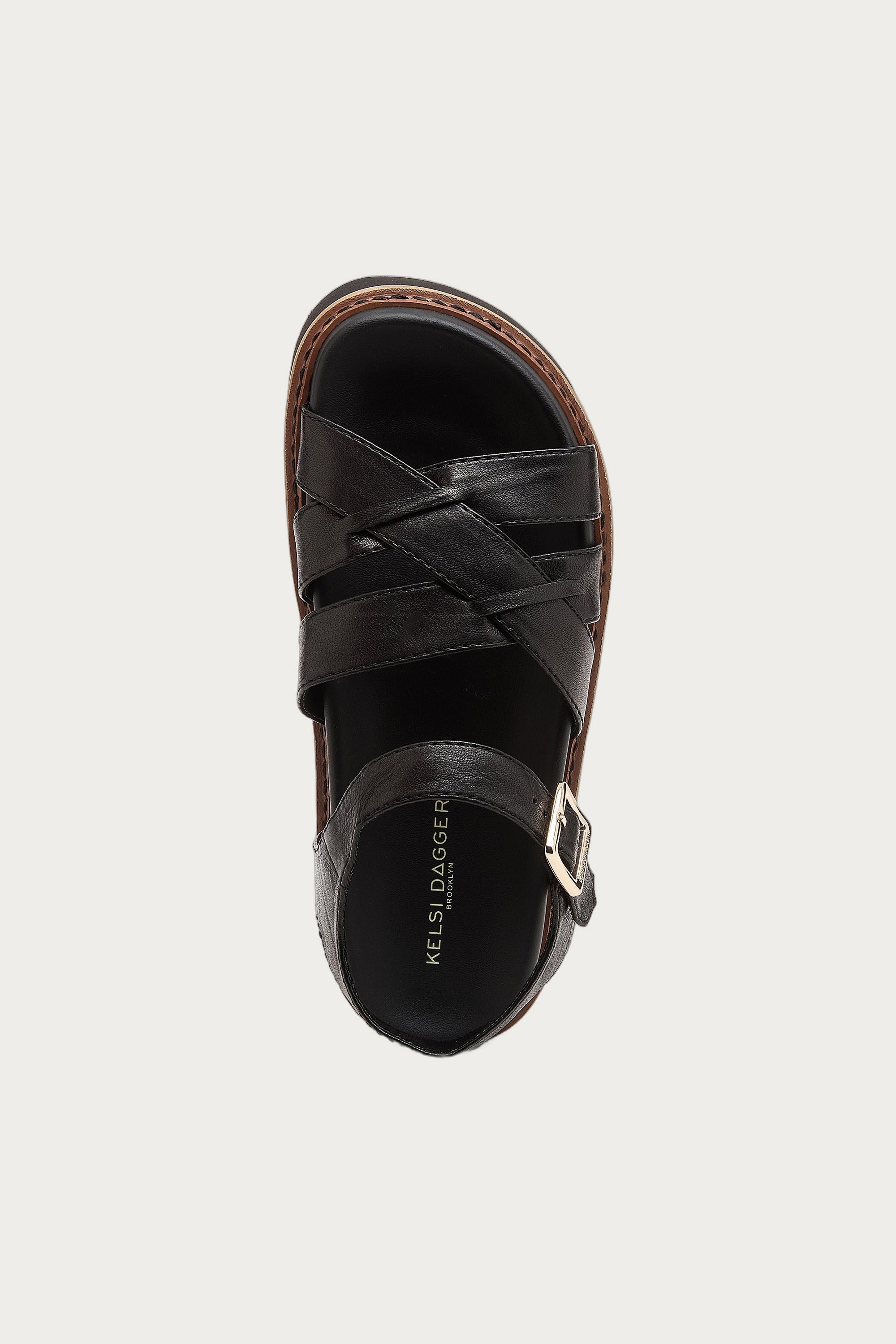 Kova Black Platform Sandals