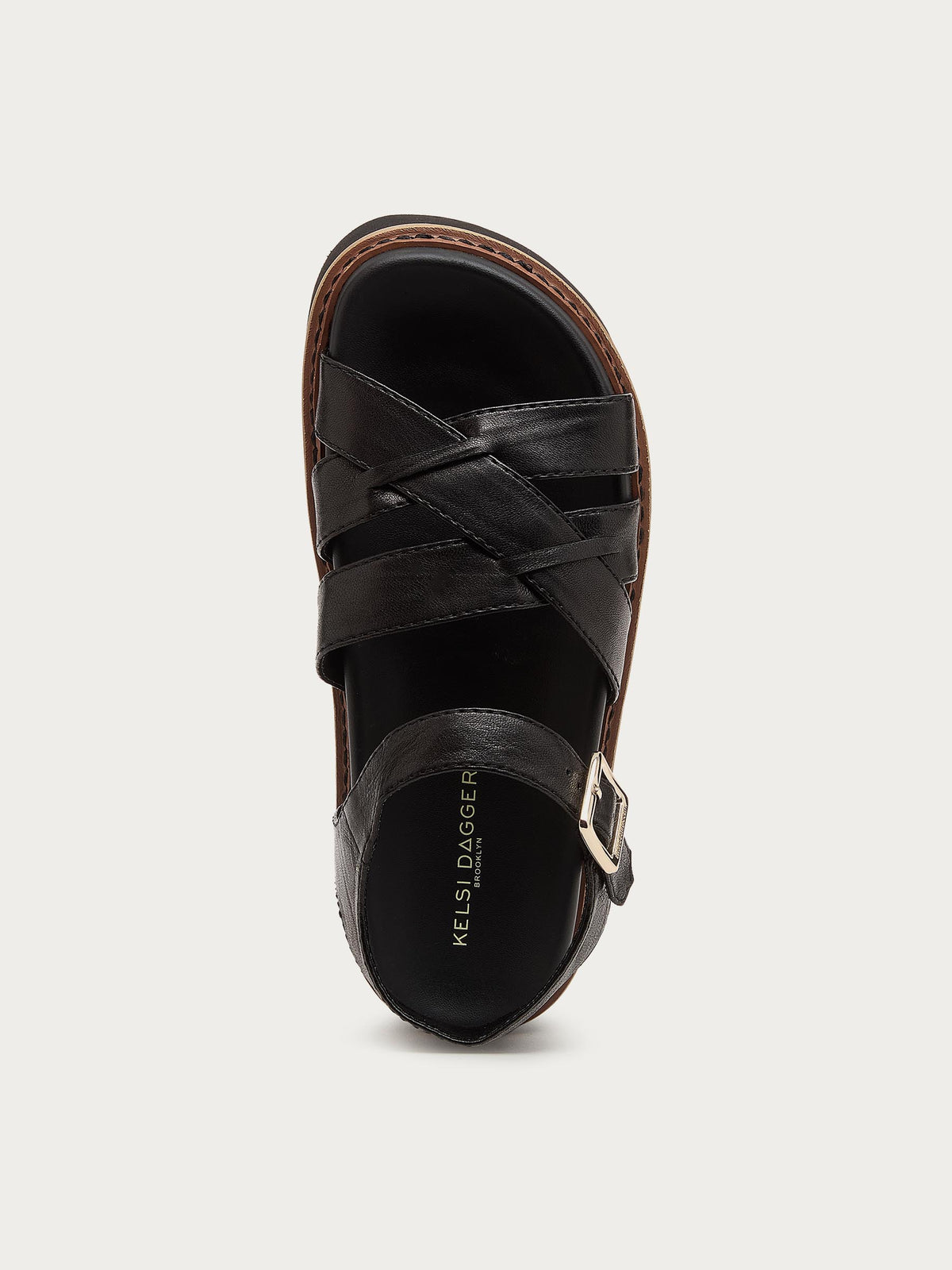 Kova Black Platform Sandals