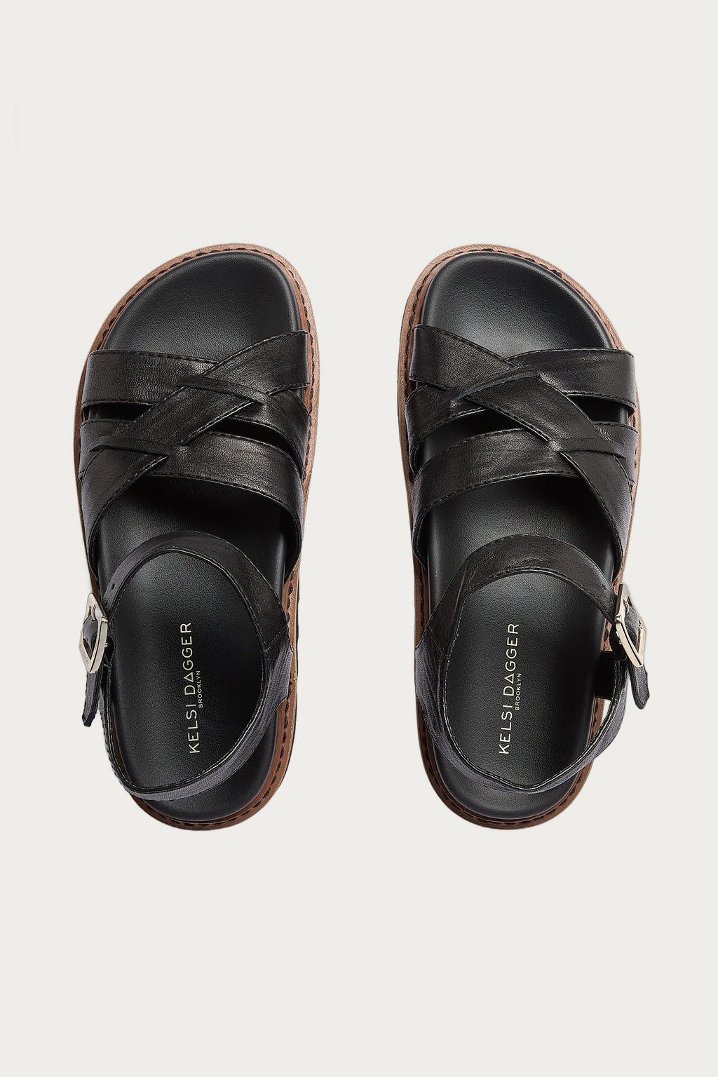 Kova Black Platform Sandals