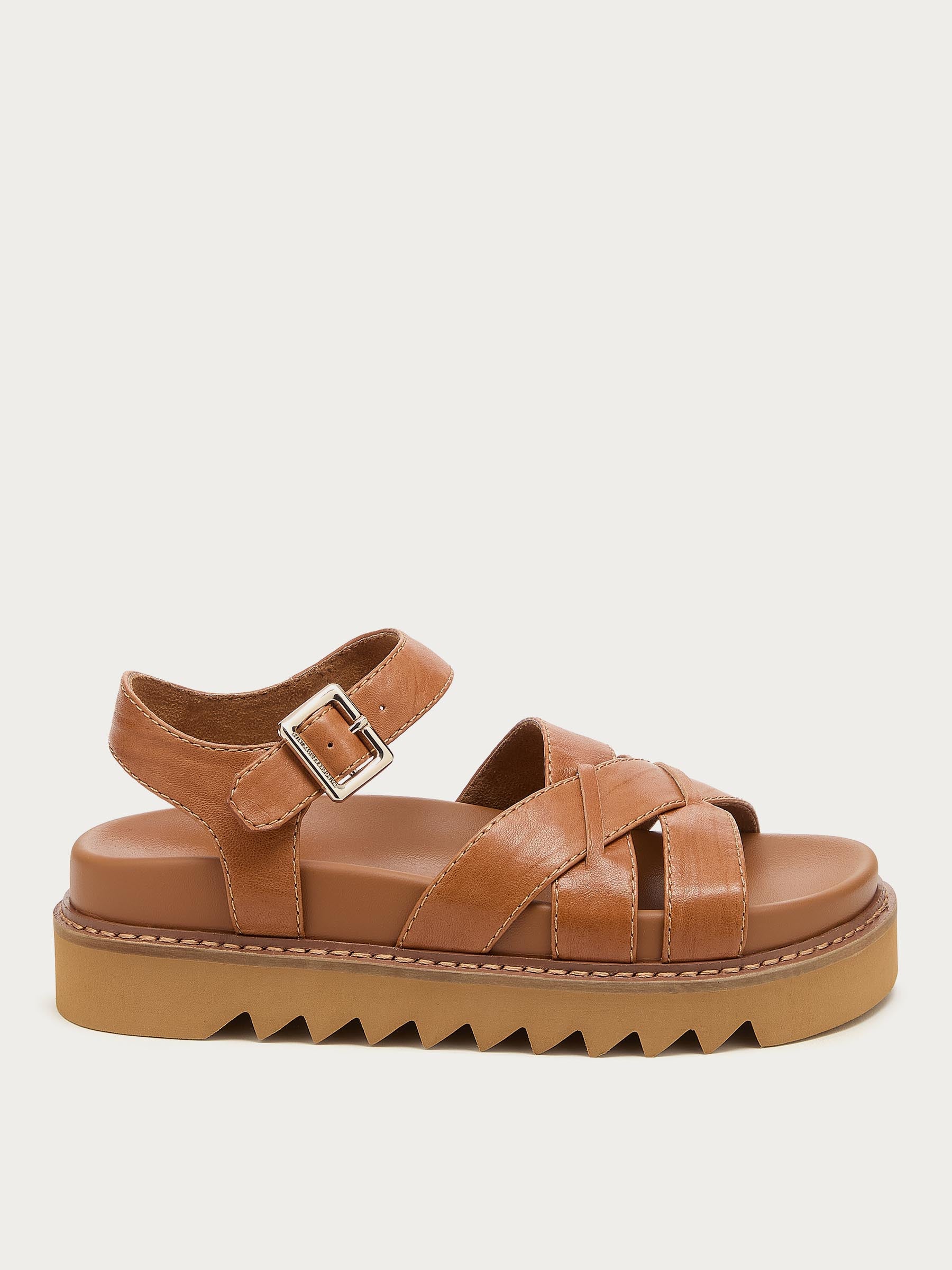 Kova Tan Platform Sandals