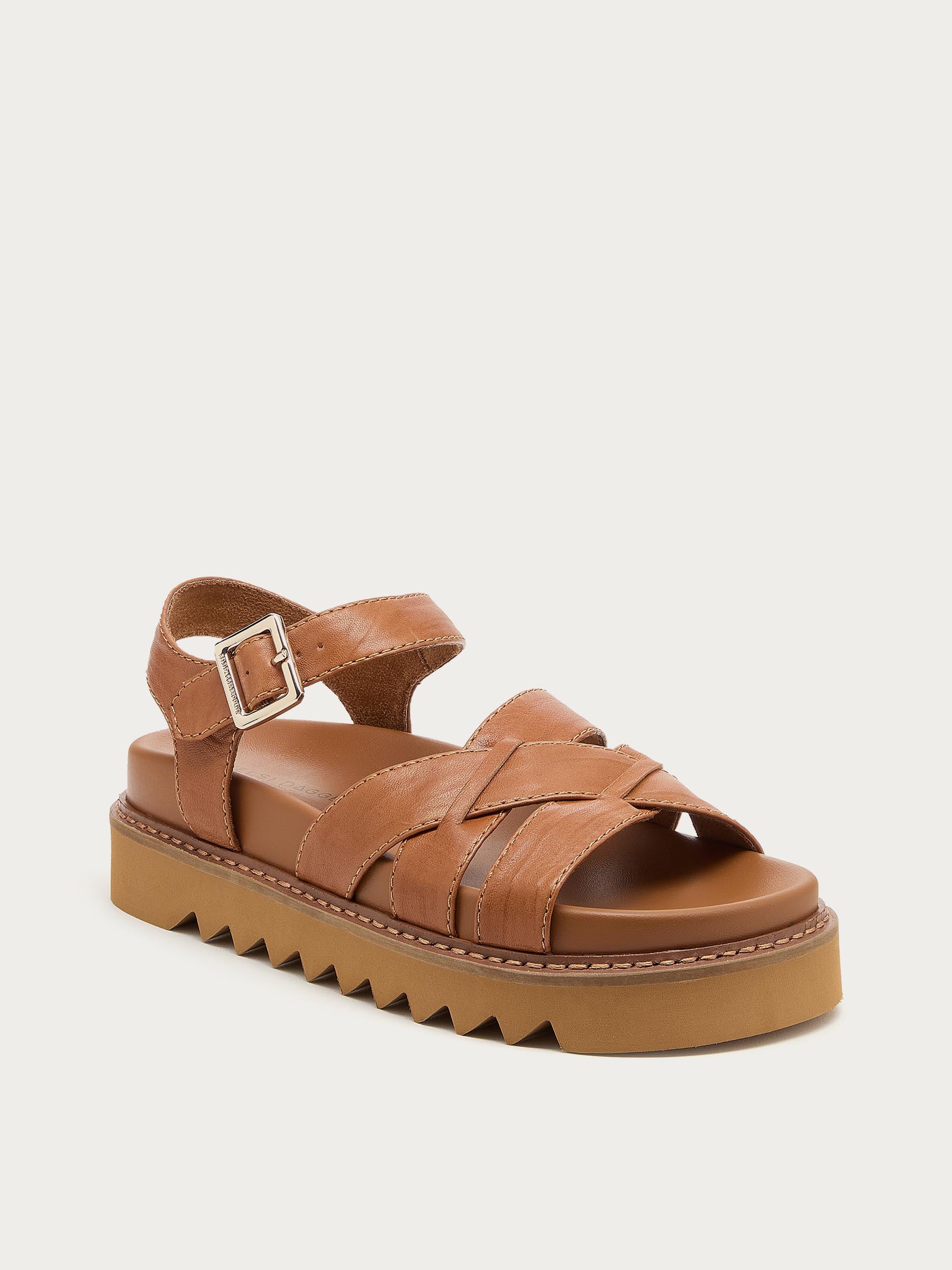 Kova Tan Platform Sandals