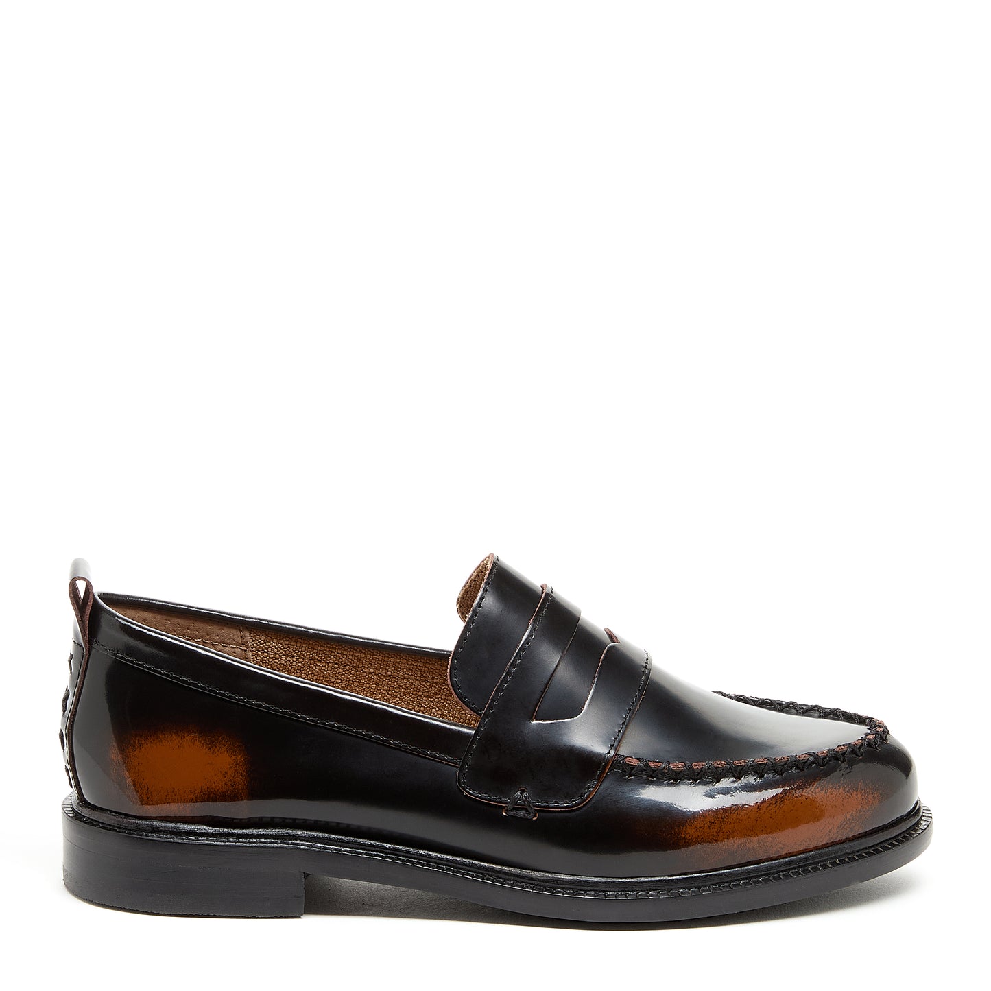 lens brushed off black loafers for women, loafers, Kelsi Dagger Brooklyn