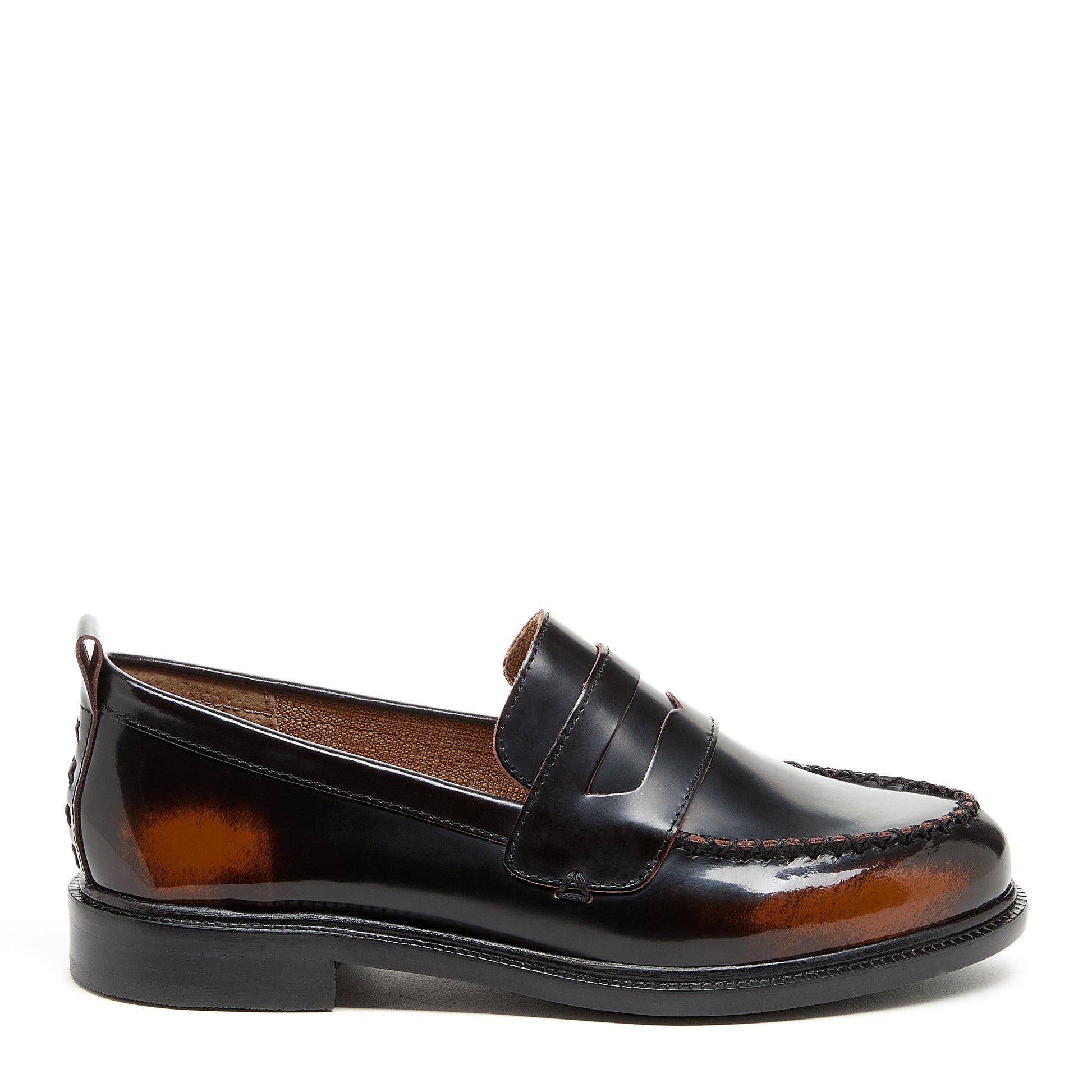 lens brushed off black loafers for women, loafers, Kelsi Dagger Brooklyn