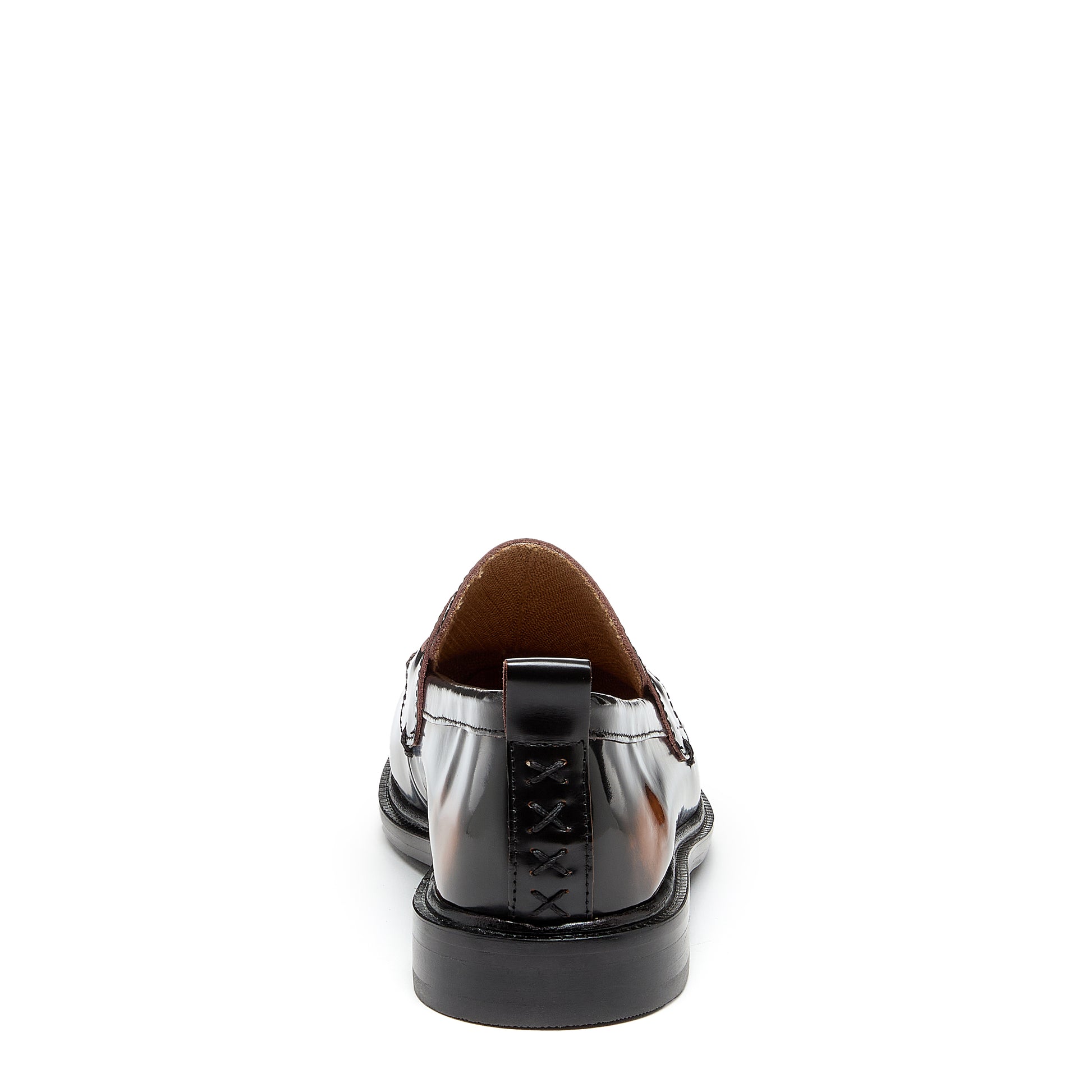 lens brushed off black loafers, women's loafers styling detail, Kelsi Dagger Brooklyn