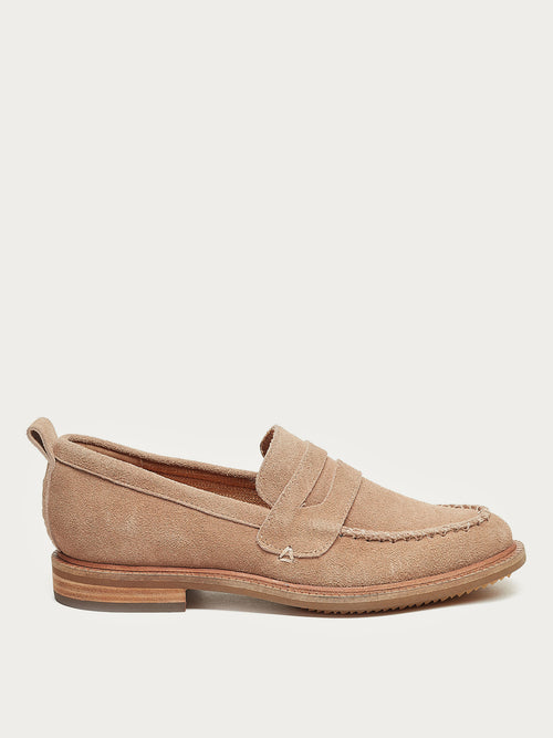 Lens Almond Suede Loafers