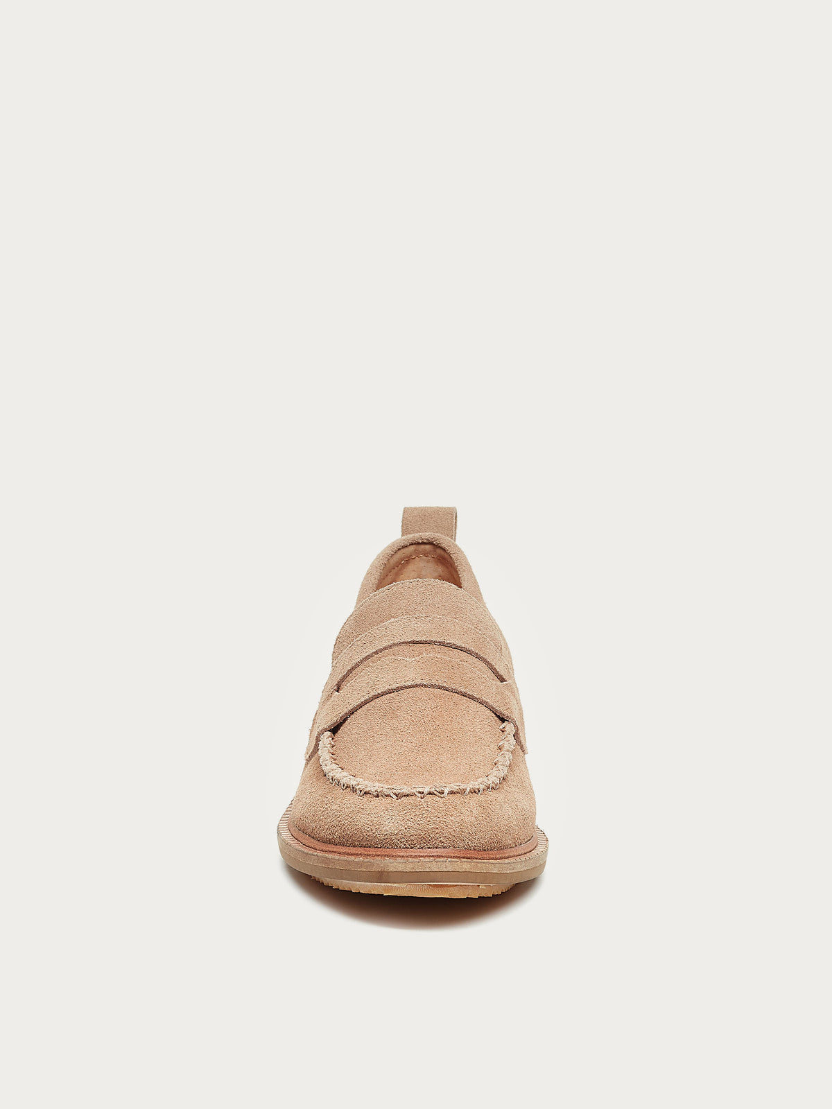 Lens Almond Suede Loafers