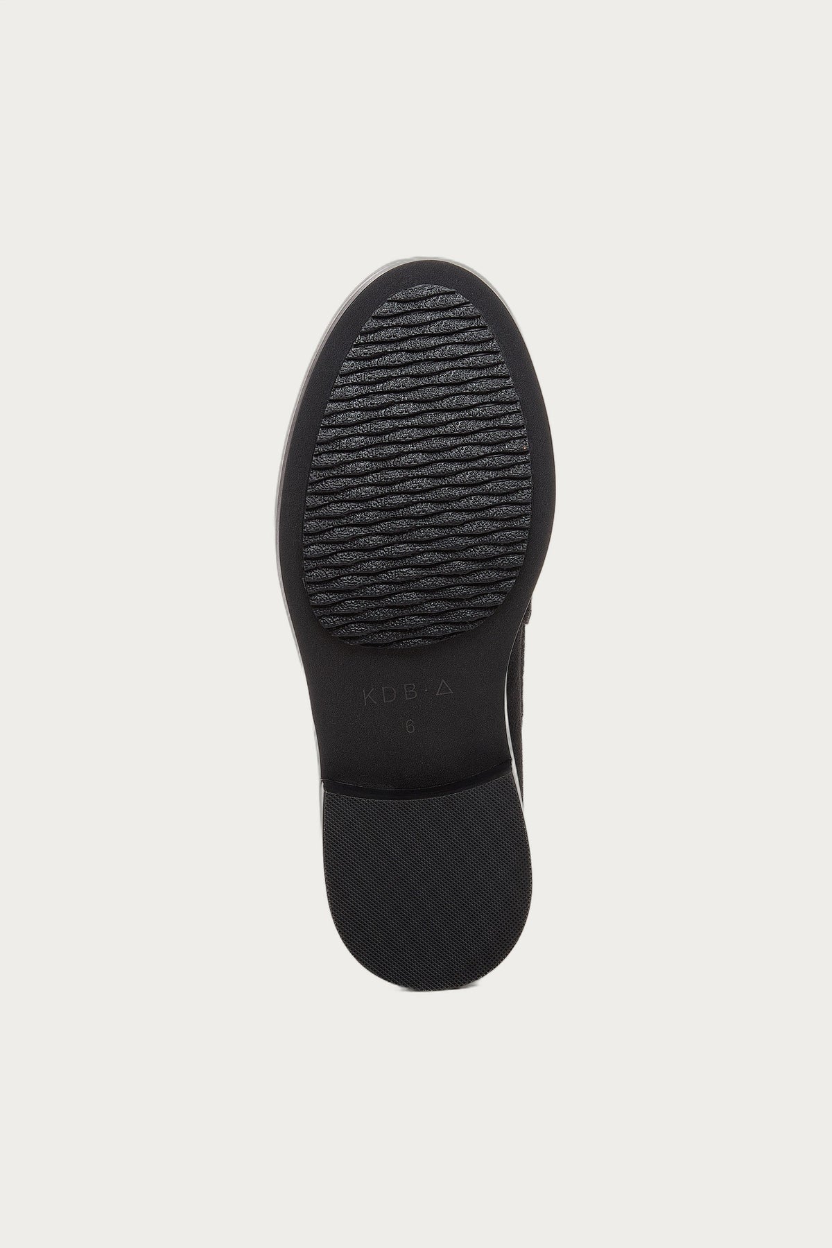 Lens All Black Suede Loafer